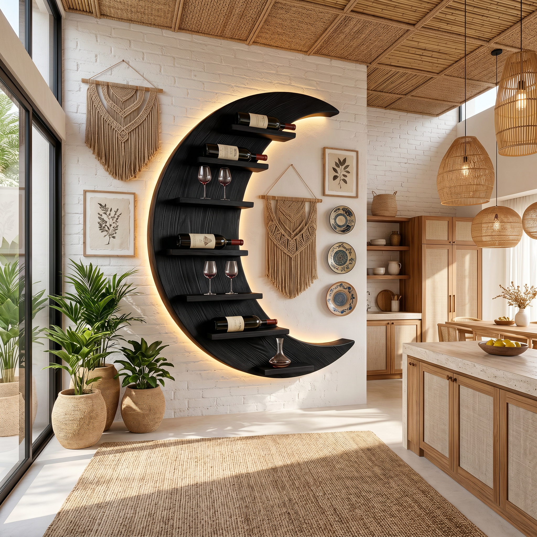 Minimalist Compact Wine Holder For Small Apartment SILDTTNWH021