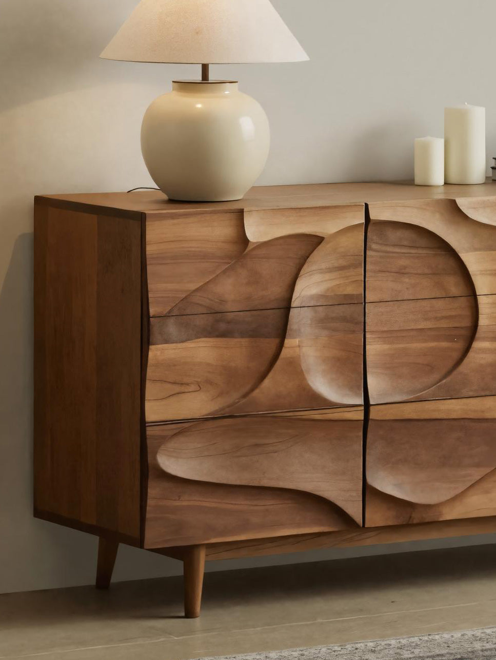 Contemporary Carved Sideboard For Living Room Or Dining Room SITHHNSIB009