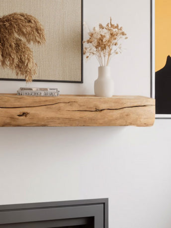 Rustic Live Edge Mantel For Living Room SITHHNFS012