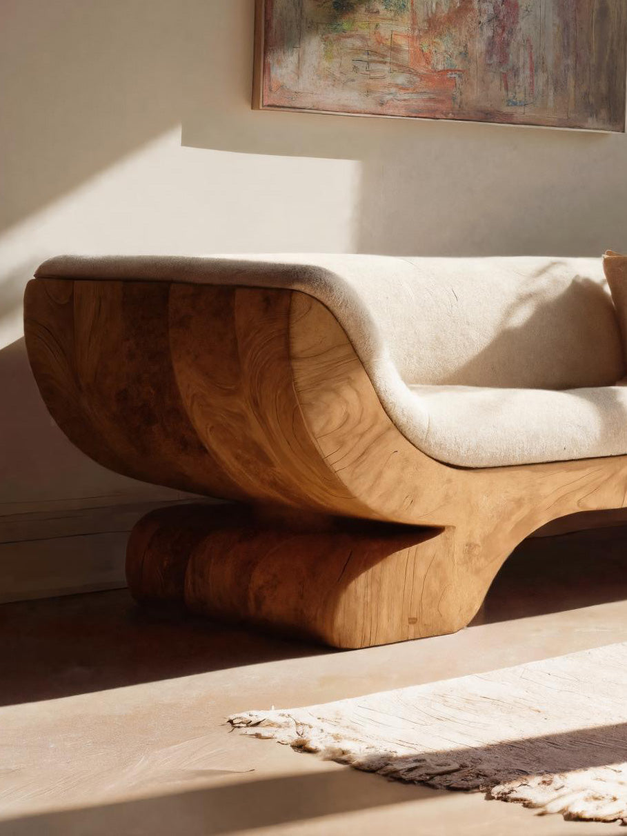 Handcrafted Sculptural Sofa For Living Room Or Lounge SITHHNSF011