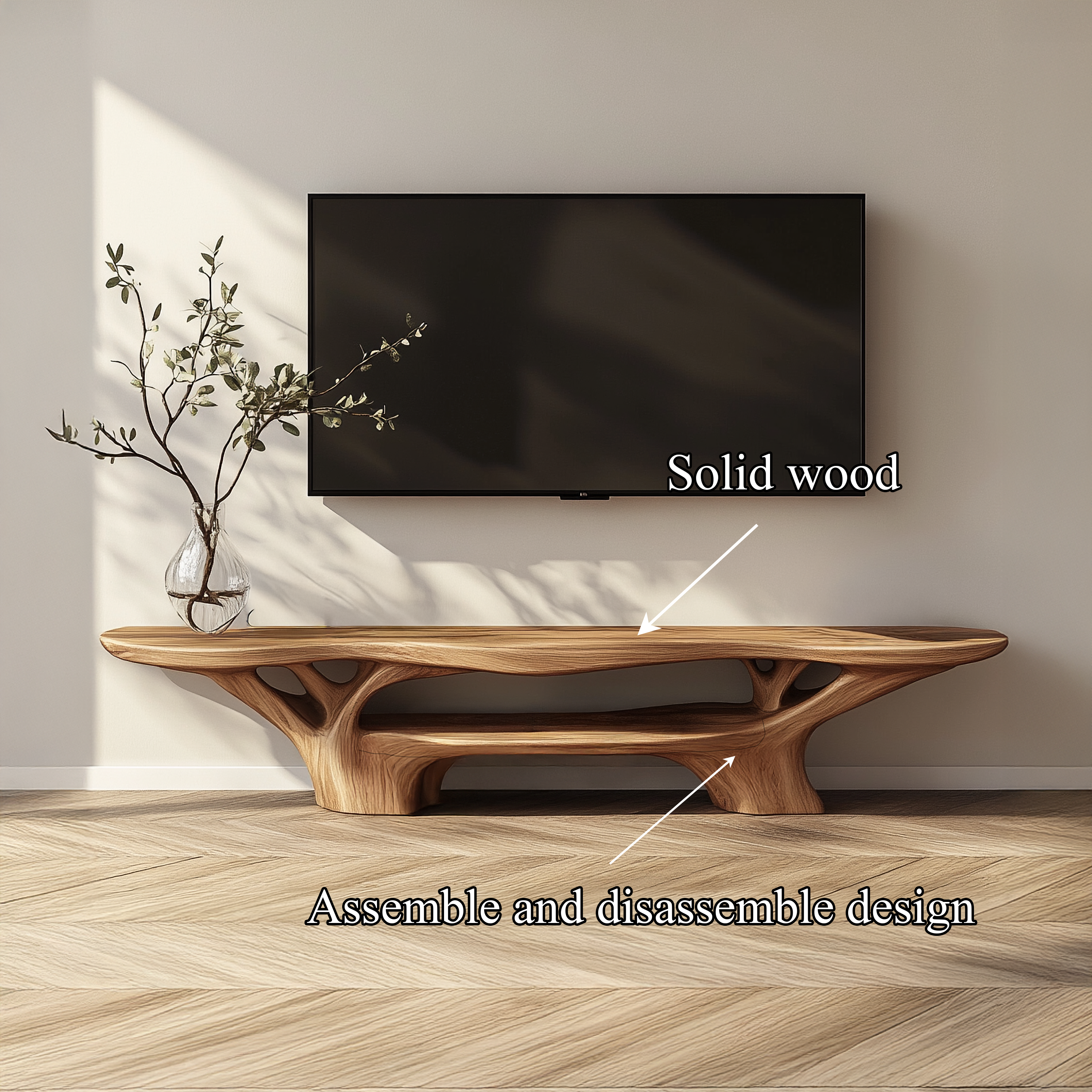 Rustic TV Stand Living Room And Study Room SINLSASC340