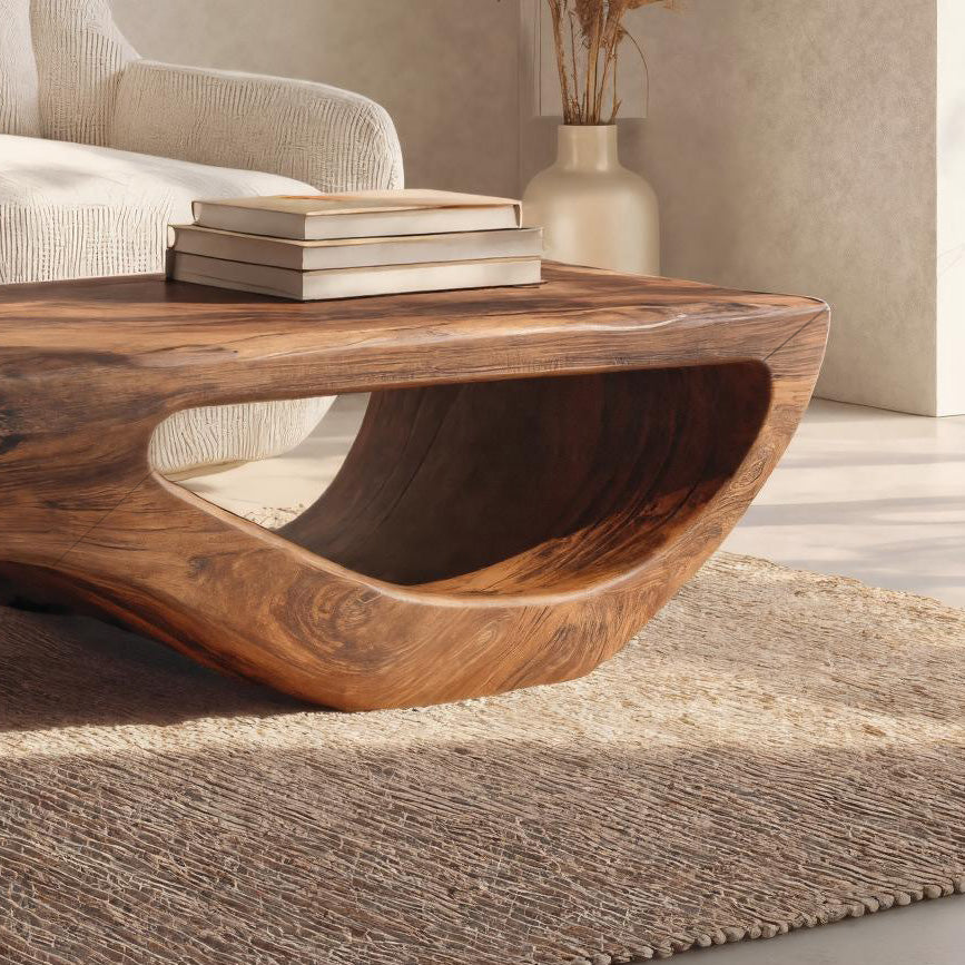 Modern Coffee Table Open Shelf Design For Living Room RTTHHNCF051