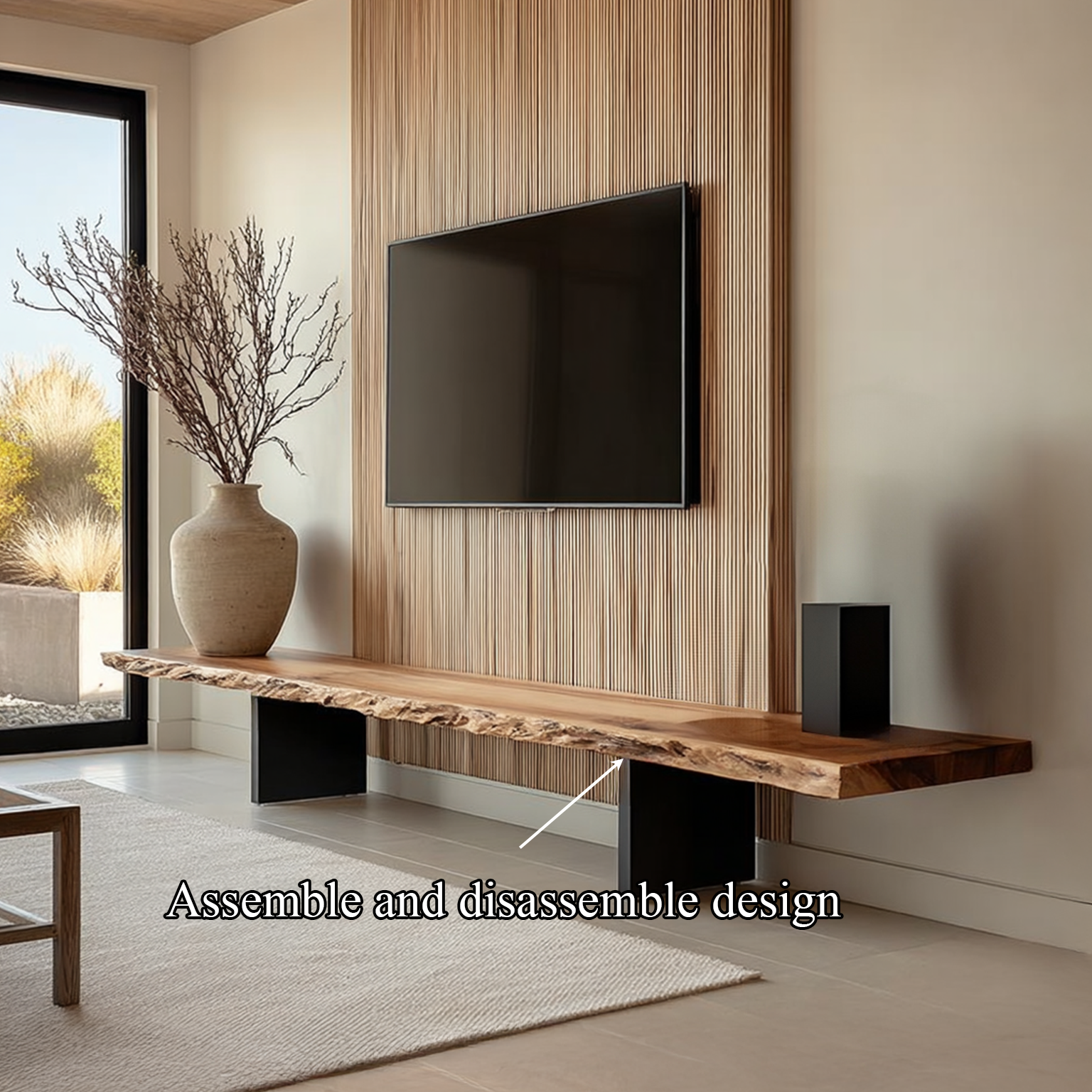 Rustic Console Table Natural Wood Accent Living Room Focal Point SINLSACS112