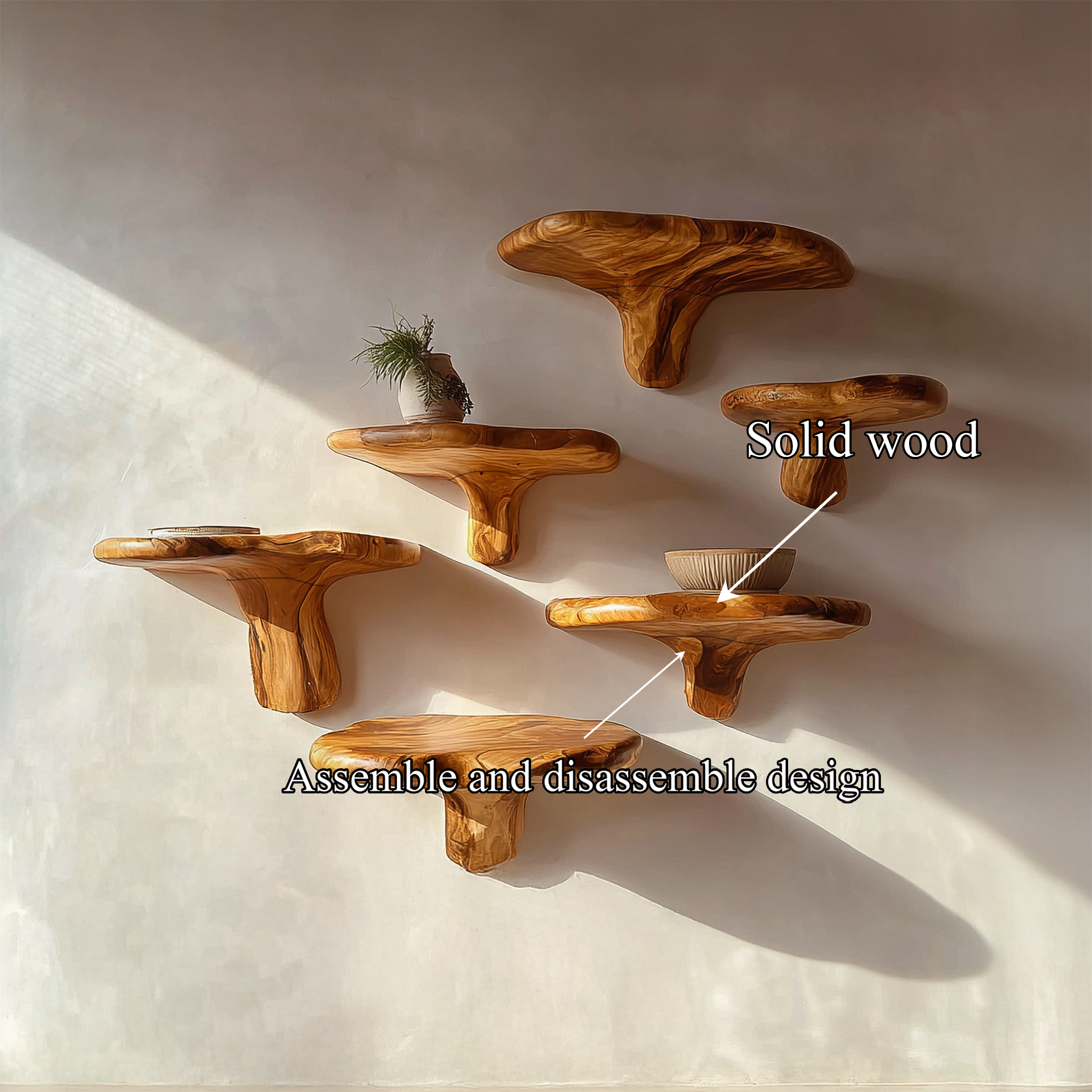 Statement Mushroom Shelf Living Room Or Kitchen SINLSAFL467