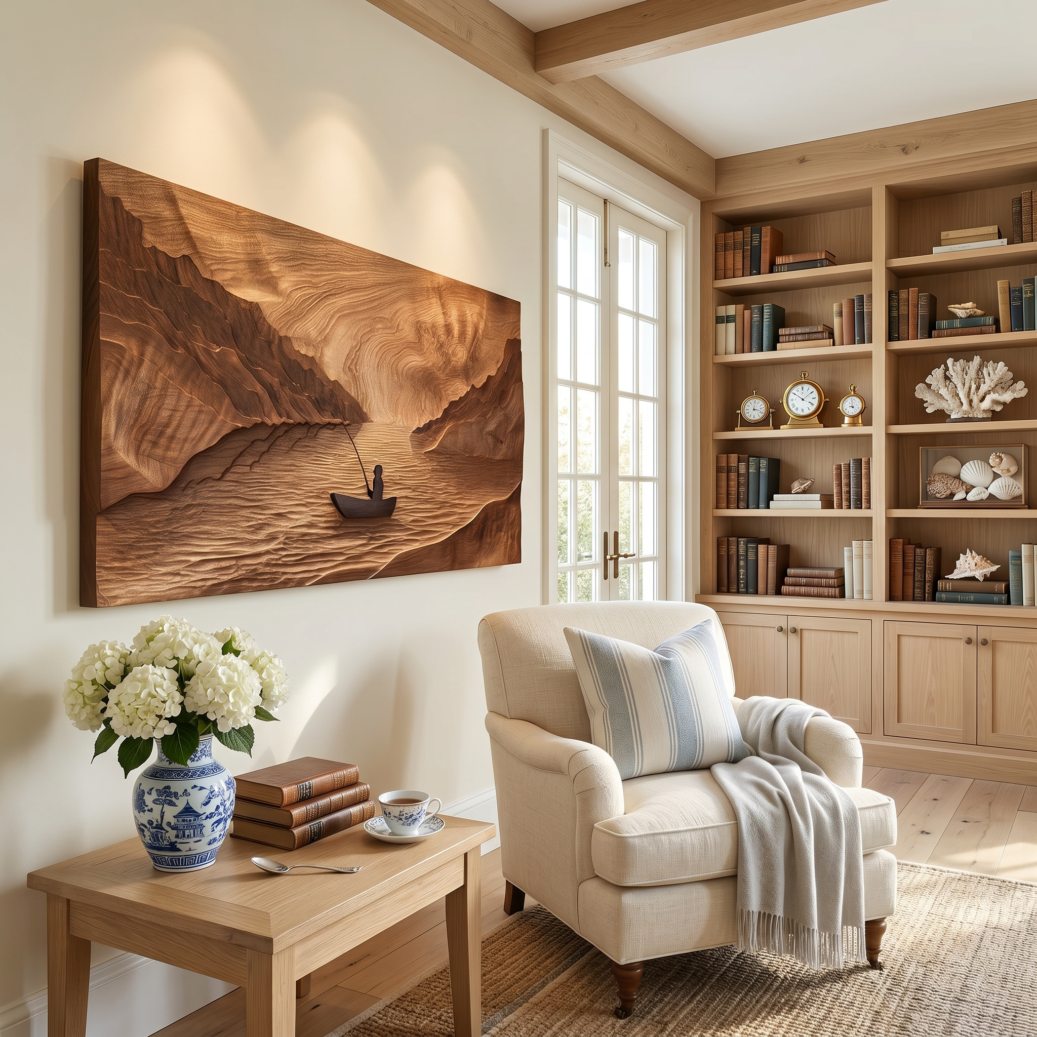 Carved Campfire Wood Wall Art For Cozy Lodge Interior Design SILDTTRWA094