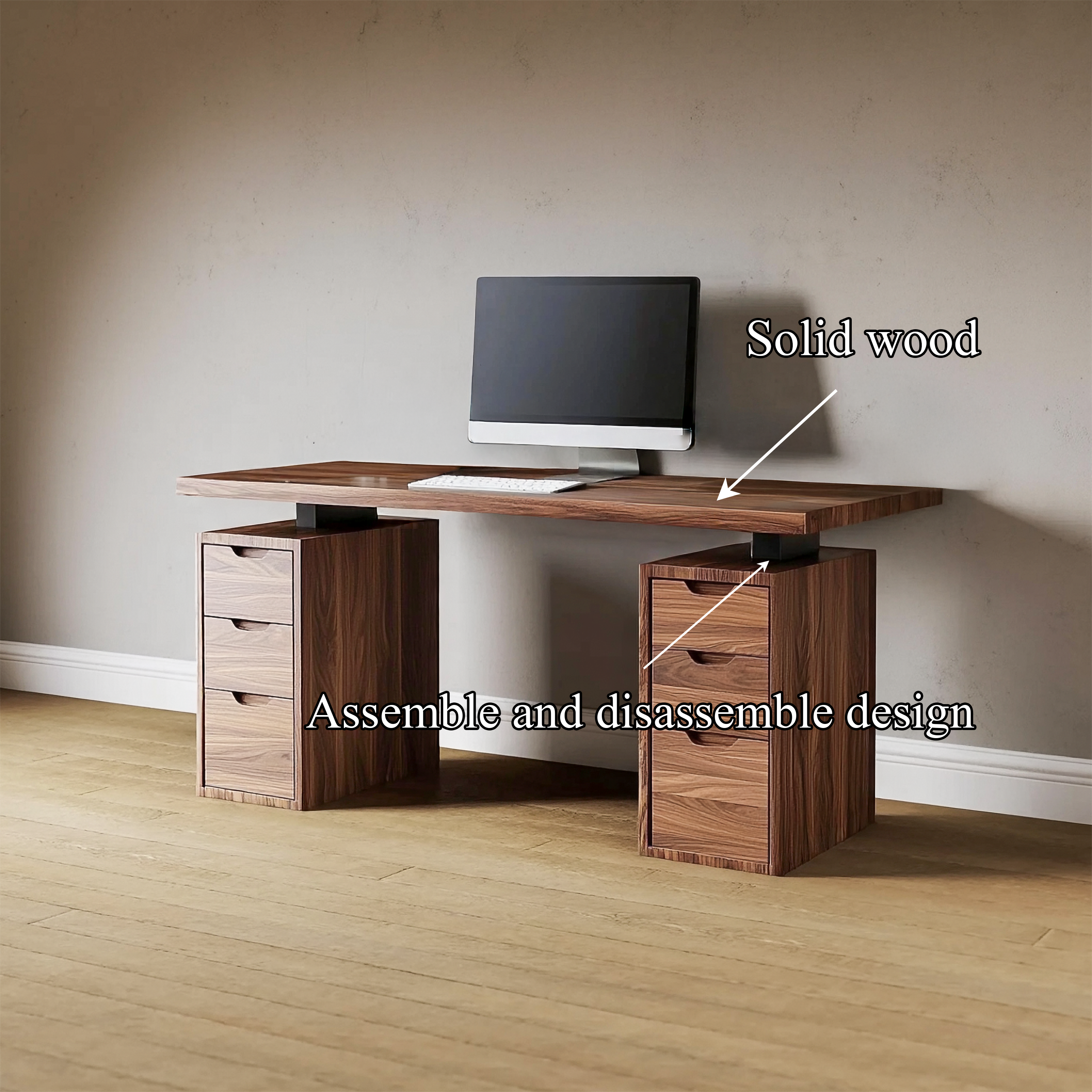 Modern Minimal Work Desk Home Office And Studio SINLSADK081