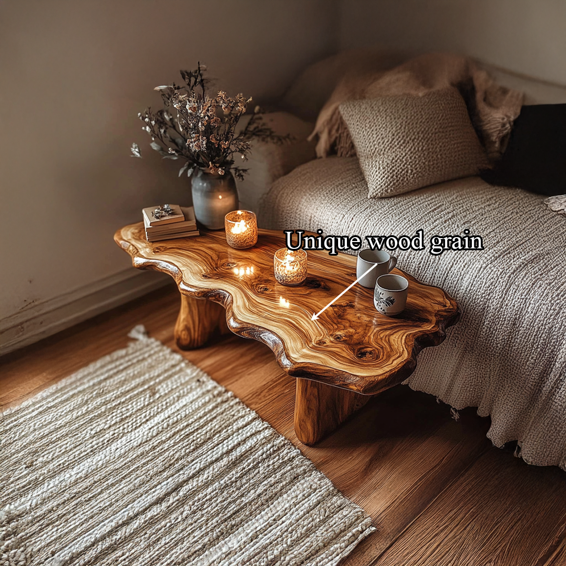 Rustic Artisanal Coffee Table Living Room And Cozy Room SINLSACF221