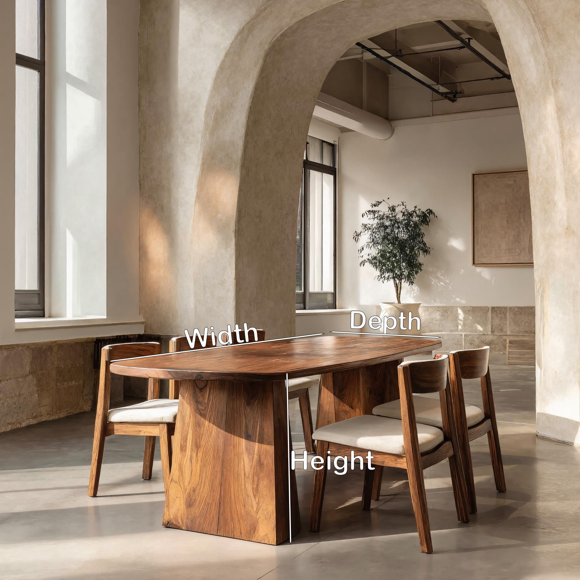 Minimal Architectural Dining Table For Dining Room RTTHHNDN014