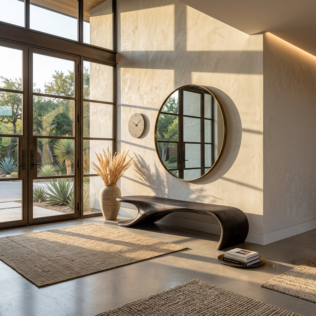 Modern Sculptural Bench With Flowing Curves For Living Room SITHTTCHR038