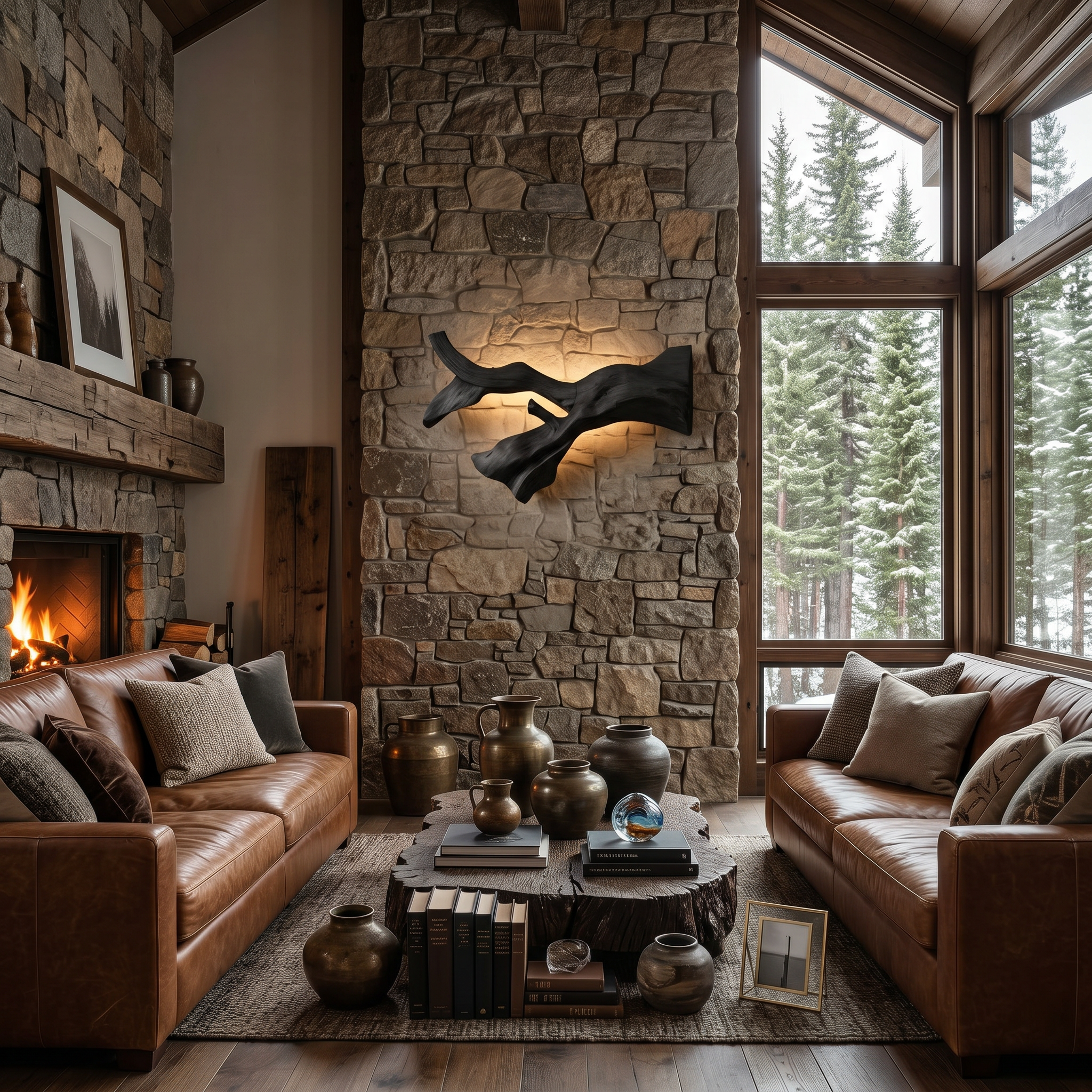 Rustic Natural Wall Lamp For Hallway SITHTTLAM021