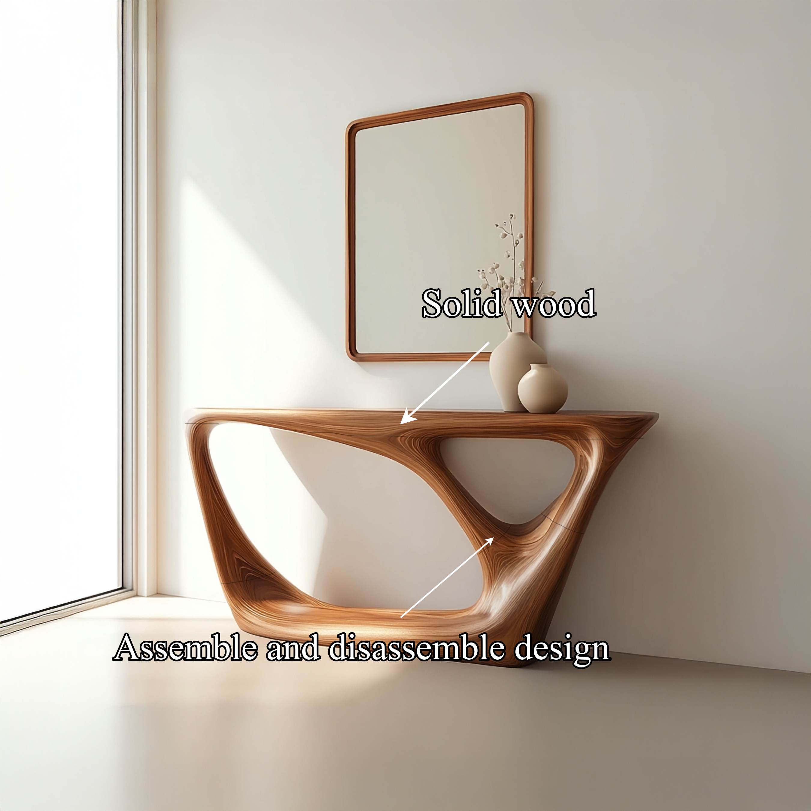 Mid Century Modern Console Table Living Room SINLSACS148