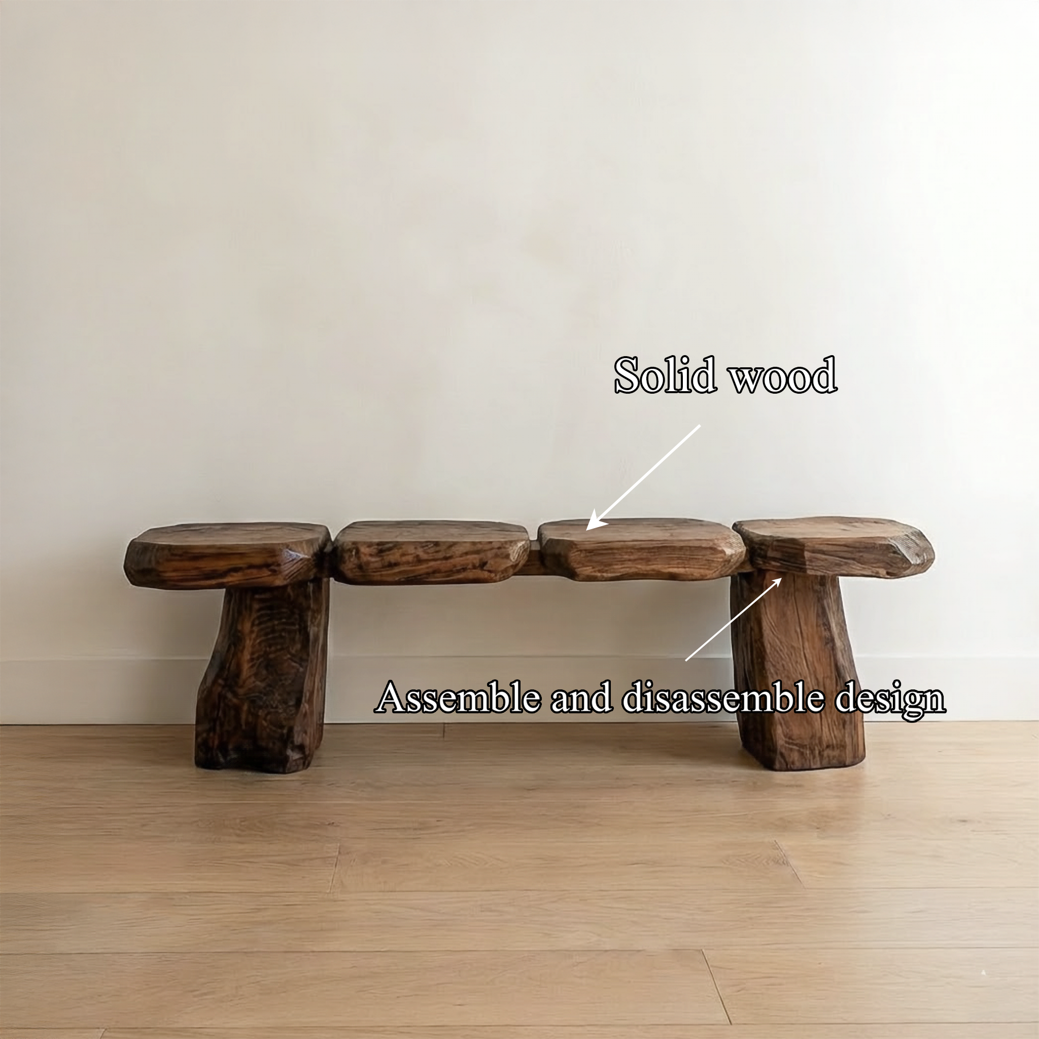 Mid Century Accent Bench For Bedroom Or Living Room SINLSARS071