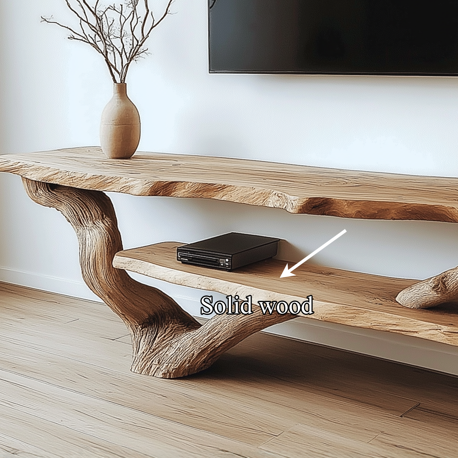 Rustic Live Edge Console Table Living Entryway SINLSATB186