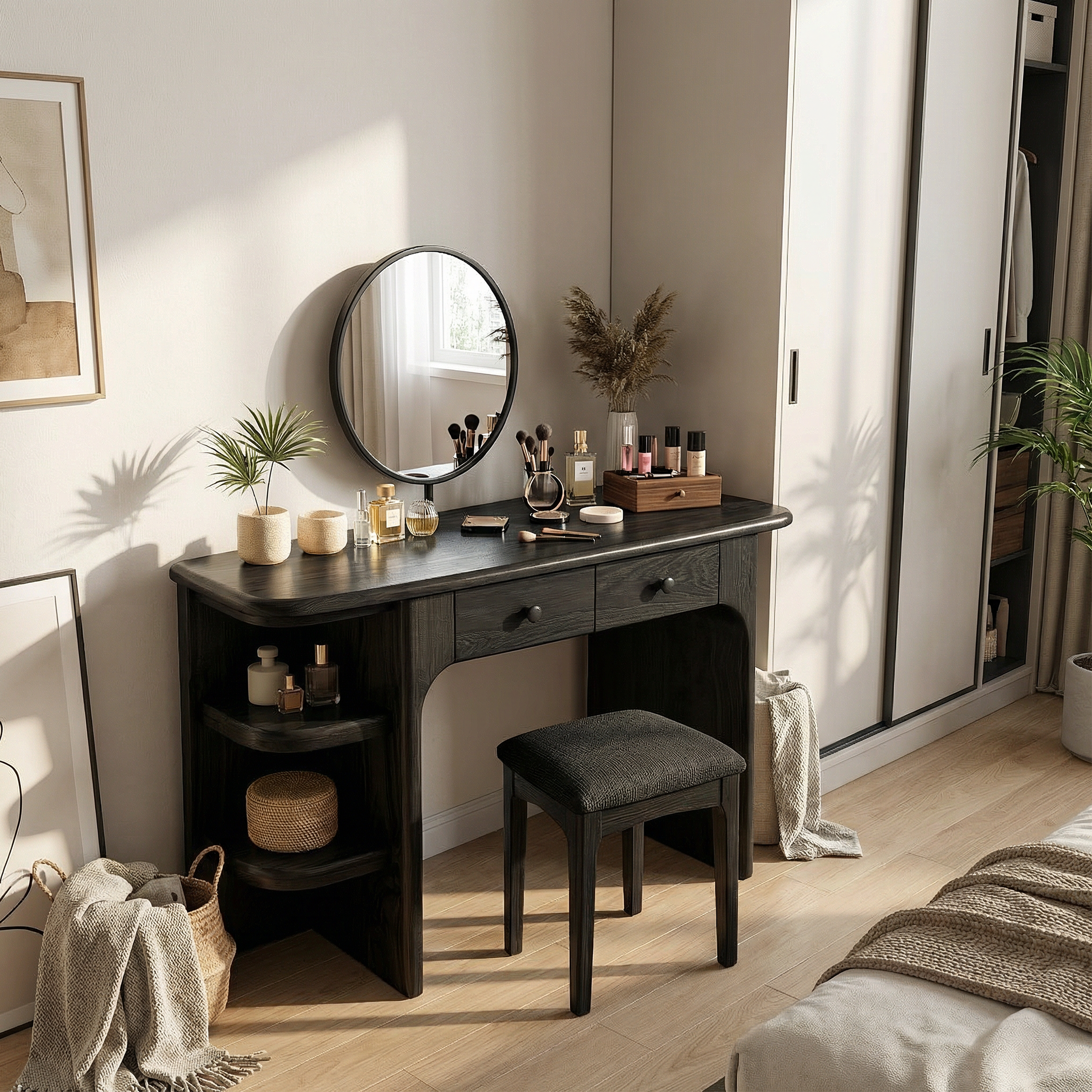 Rustic Dressing Table Personal Beauty Space Makeup Area SILDTTRMV007