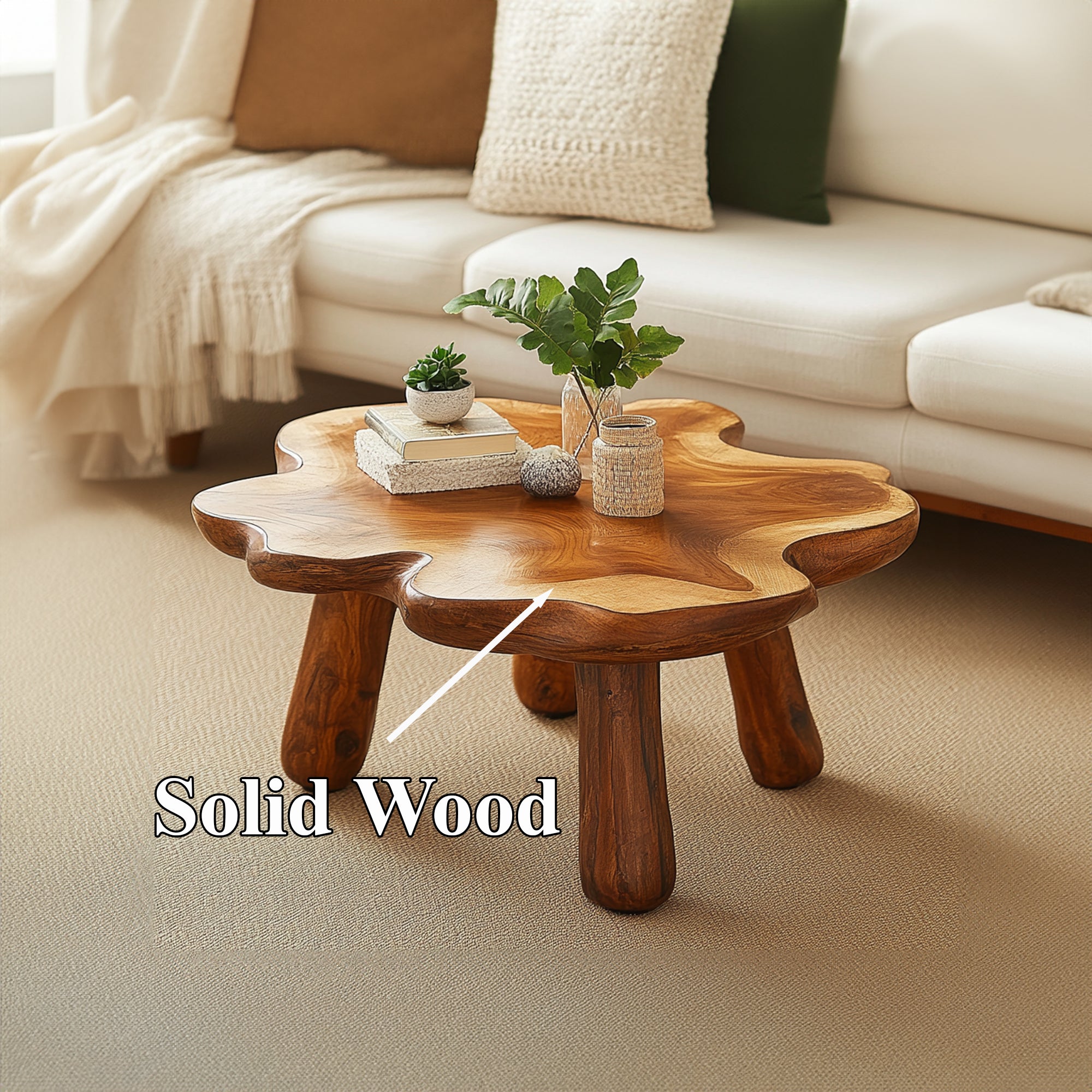 Farmhouse Rustic Coffee Table For Cozy Living Spaces SILDTCF006