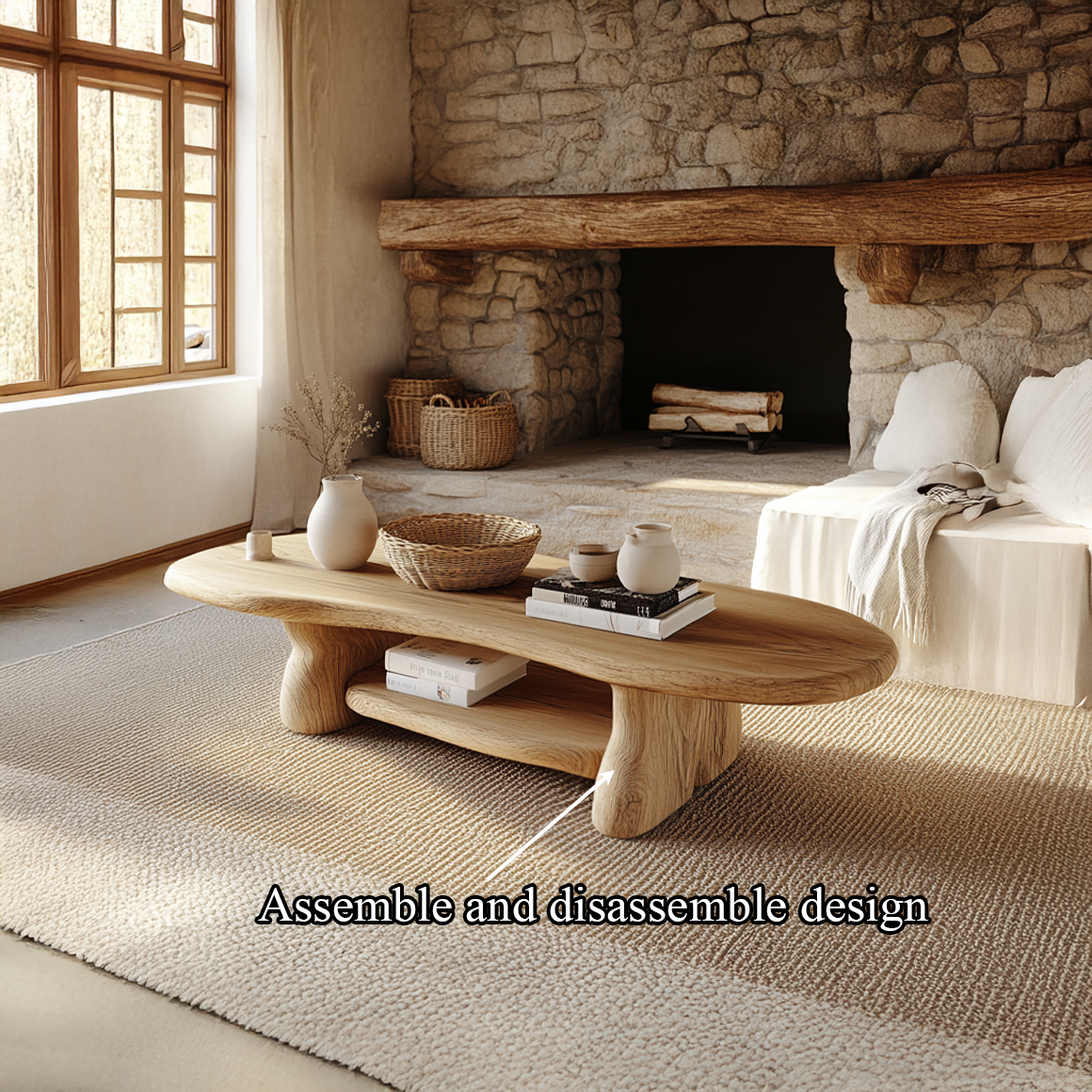 Rustic Minimal Coffee Table Living Room Or Lounge Room SINLSACF227