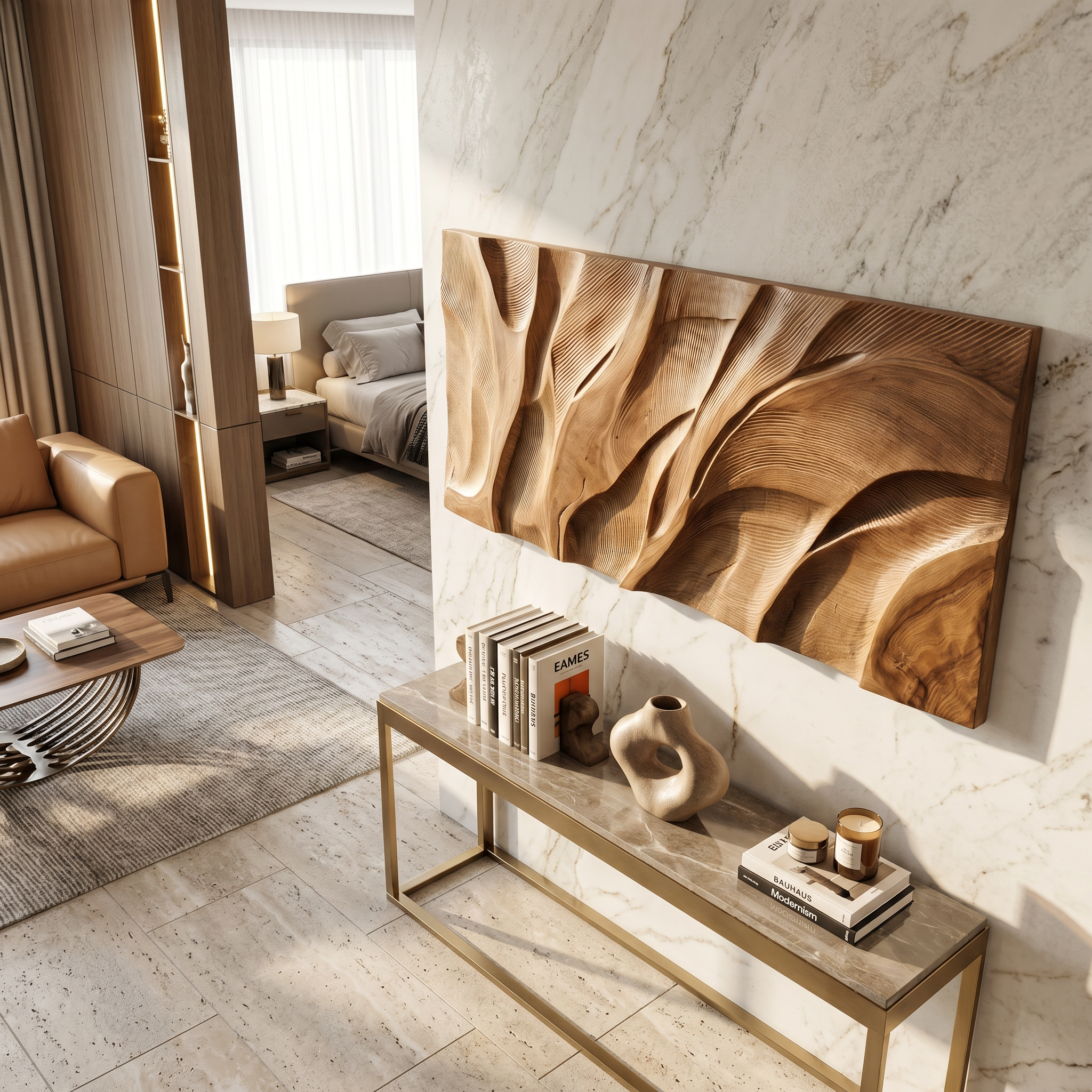 Wooden Wall Art With Textured Design For Kitchen SILDTTRWA139