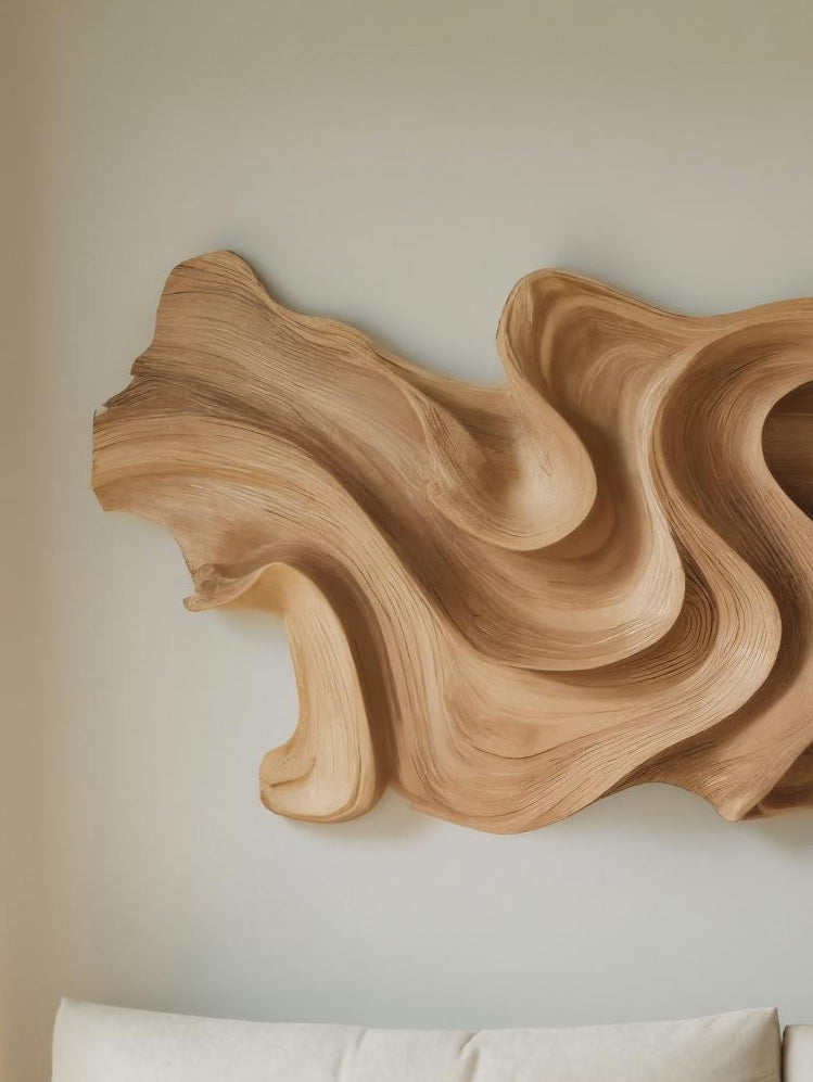 Modern Sculptural Wall Art With Abstract Design For Bedroom SITHHNWA026