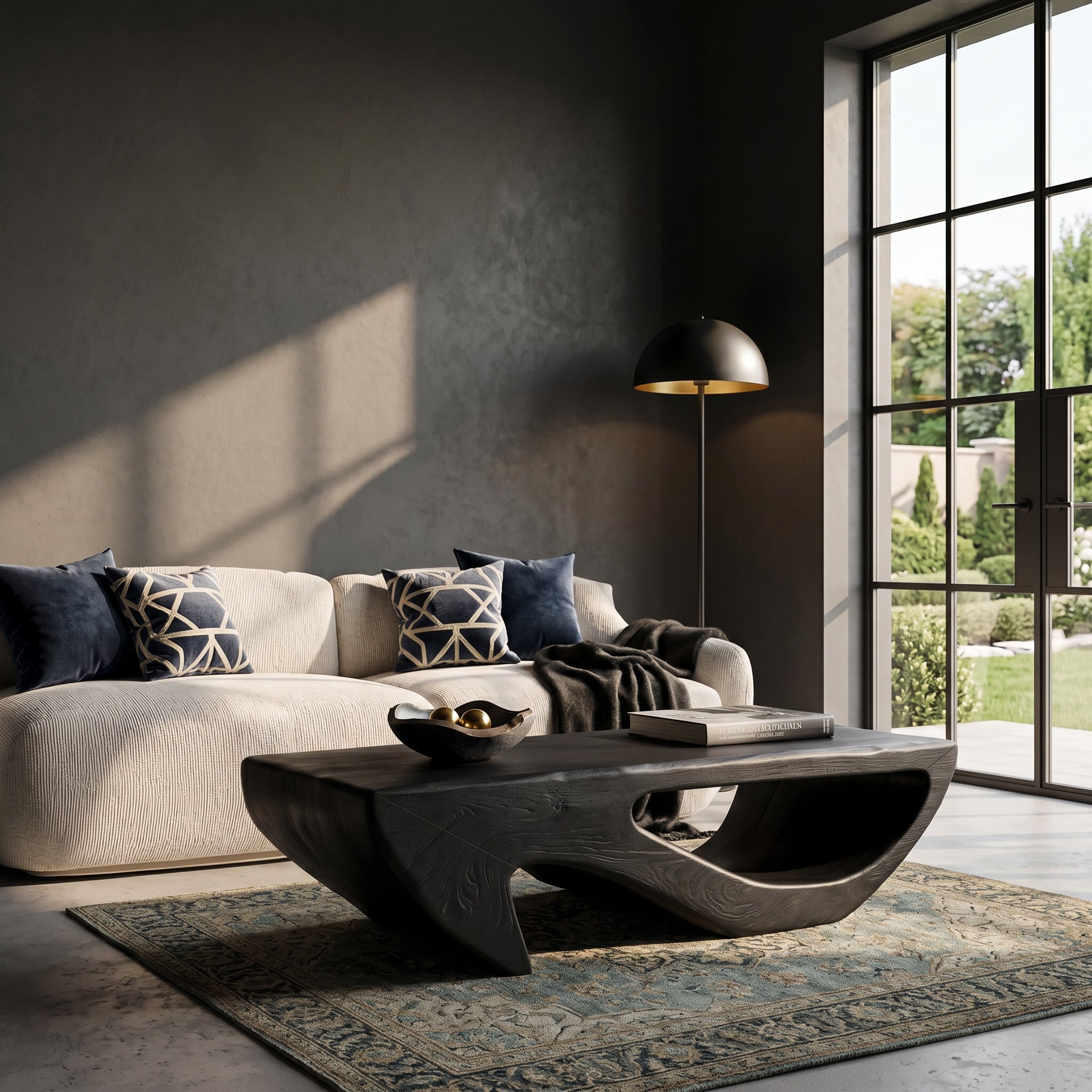Modern Coffee Table Open Shelf Design For Living Room RTTHHNCF051