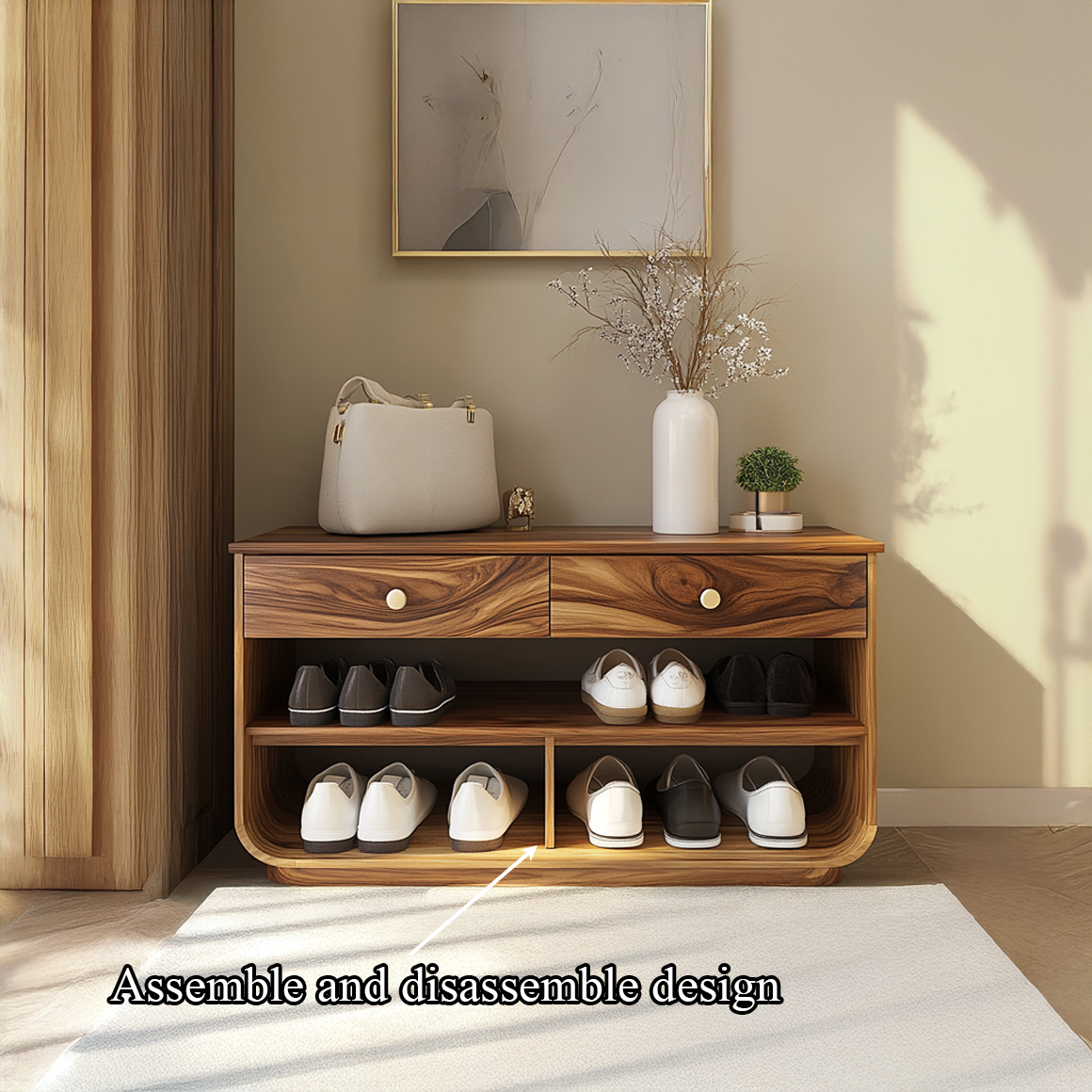 Scandinavian Minimal Shoe Storage Living Room And Hallway SINLSASB068