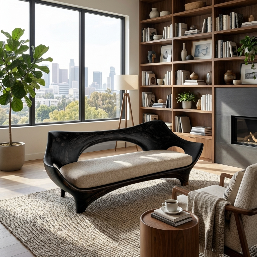 Luxury Sculptural Wooden Sofa For Living Room RTTHTTSF041