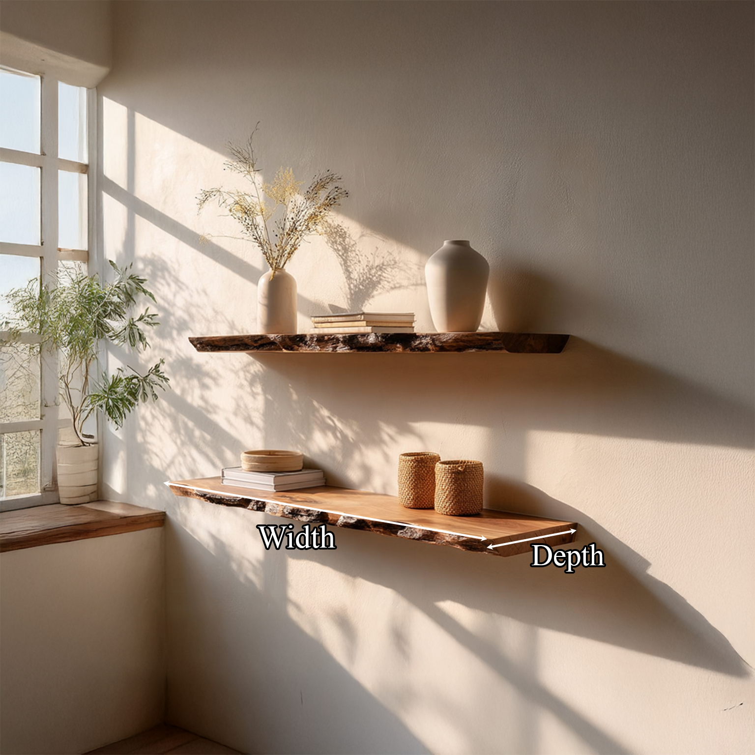 Rustic Floating Shelf Living Room SINLSAFL097