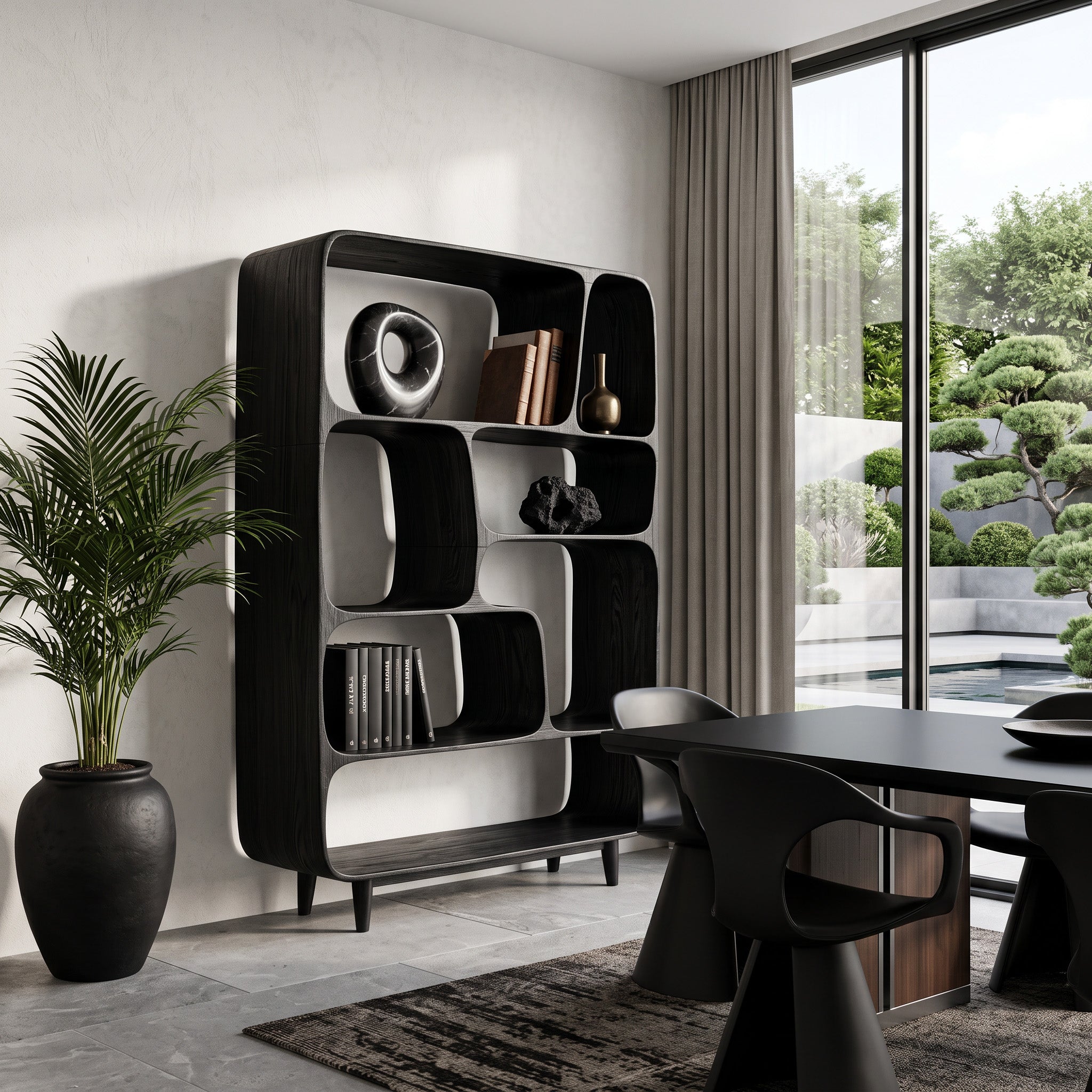 Mid Century Wood Bookshelf For Home Interiors RTTHHNBS135