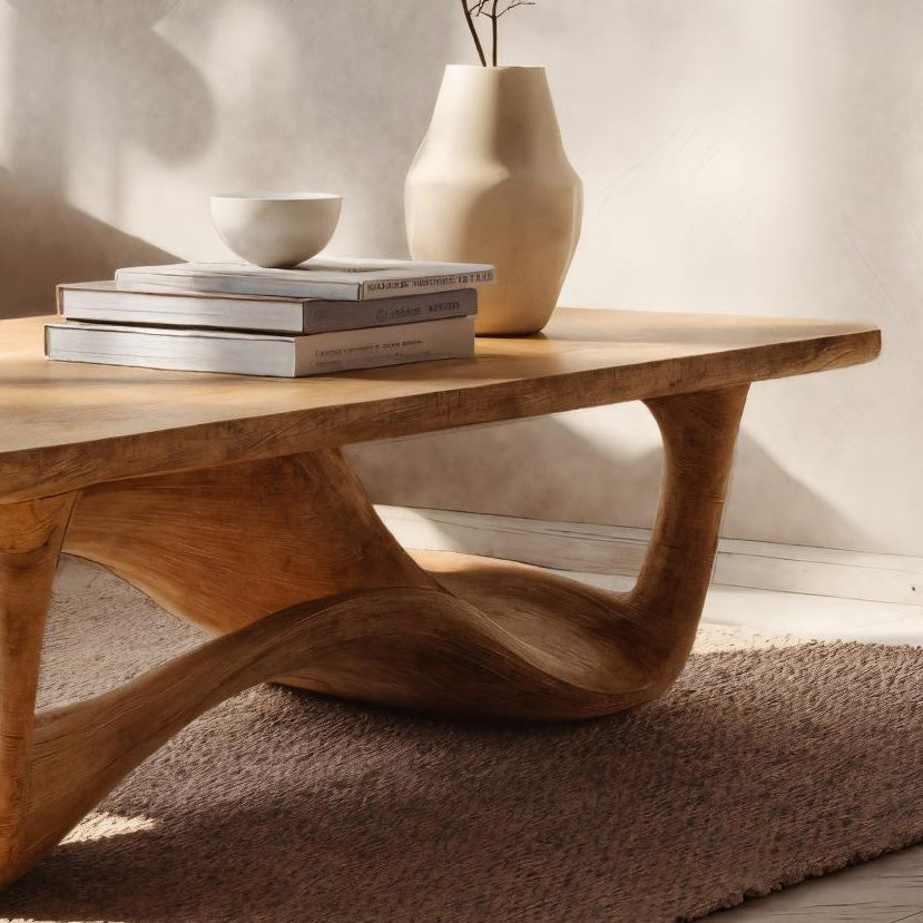 Contemporary Sculptural Coffee Table For Living Room RTTHHNCF062