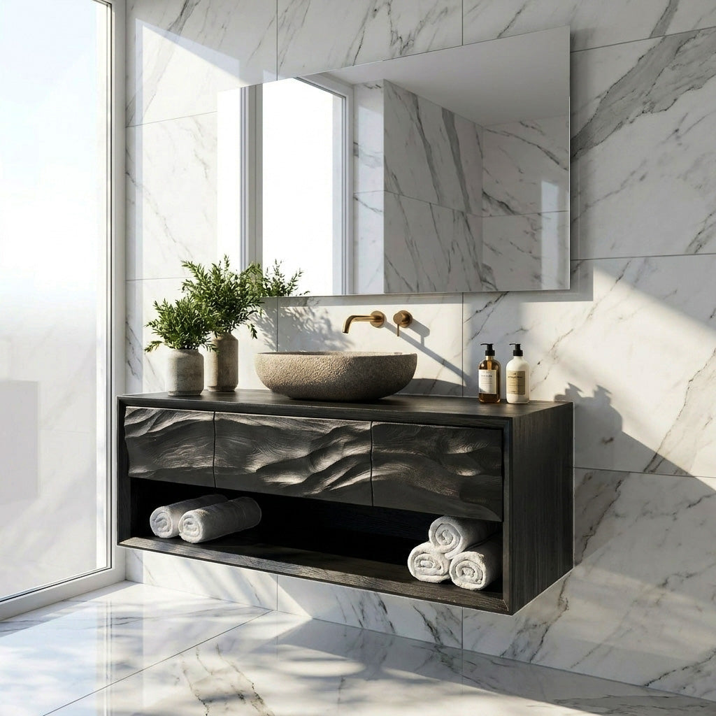 Modern Wooden Bathroom Vanity For Bathroom Storage RTTHHNBRV021