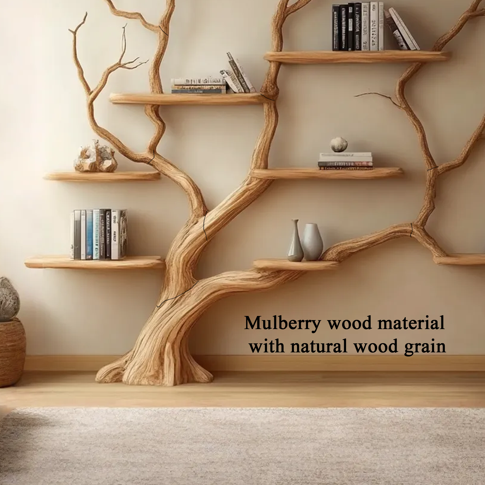 Rustic Wall Mounted Branch Tree For Living Room SINLTB122