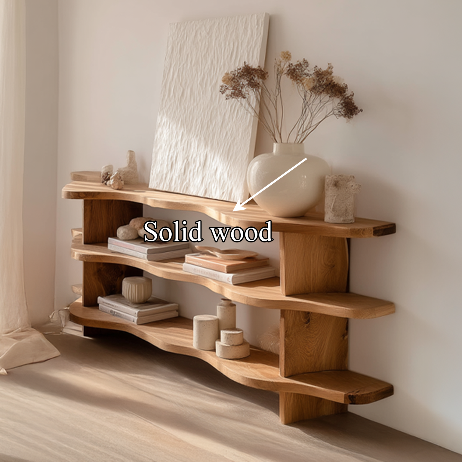 Rustic Modern Bookshelf Console Table Entryway Or Bedroom SINLSASC093