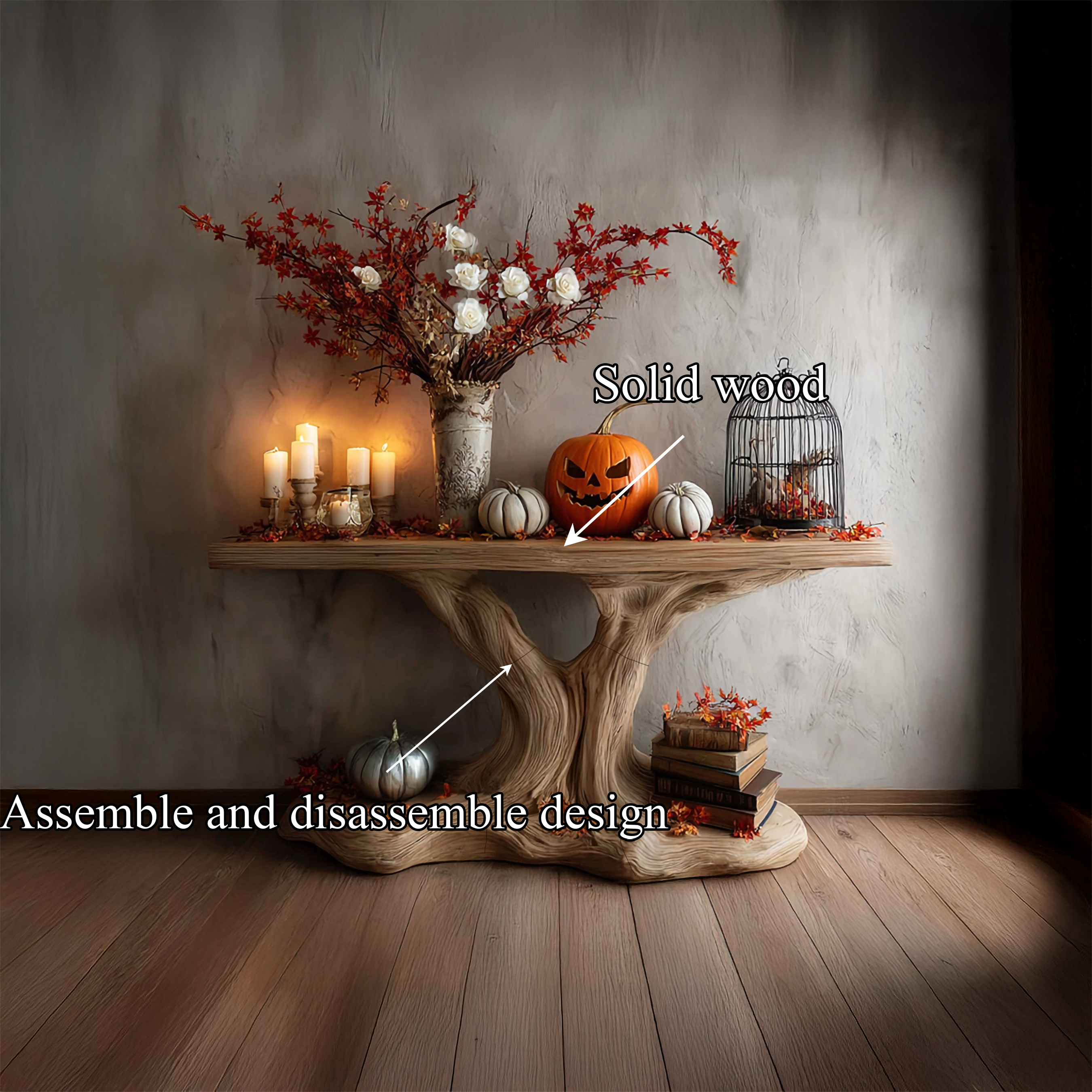 Rustic Tree Console Living Room SINLSACS141