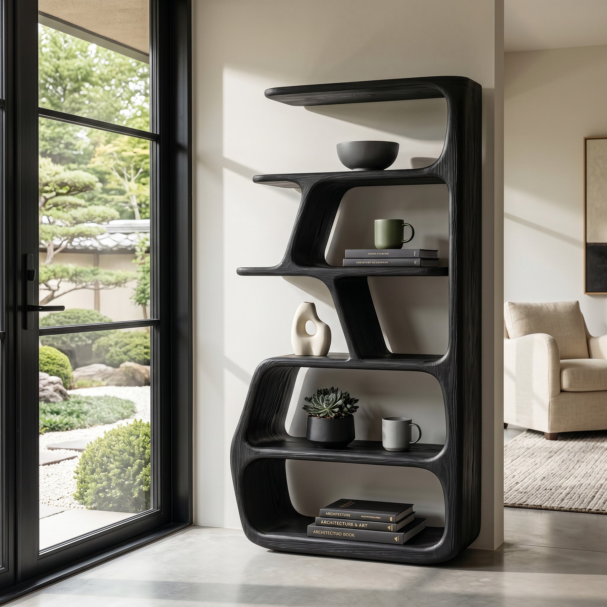 Rustic Wooden Standing Shelf For Apartment Storage RTTHHNSS025