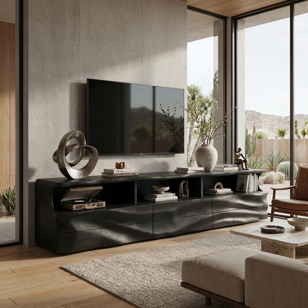 Modern Wooden TV Cabinet For Apartment Interior RTTHHNTVC102