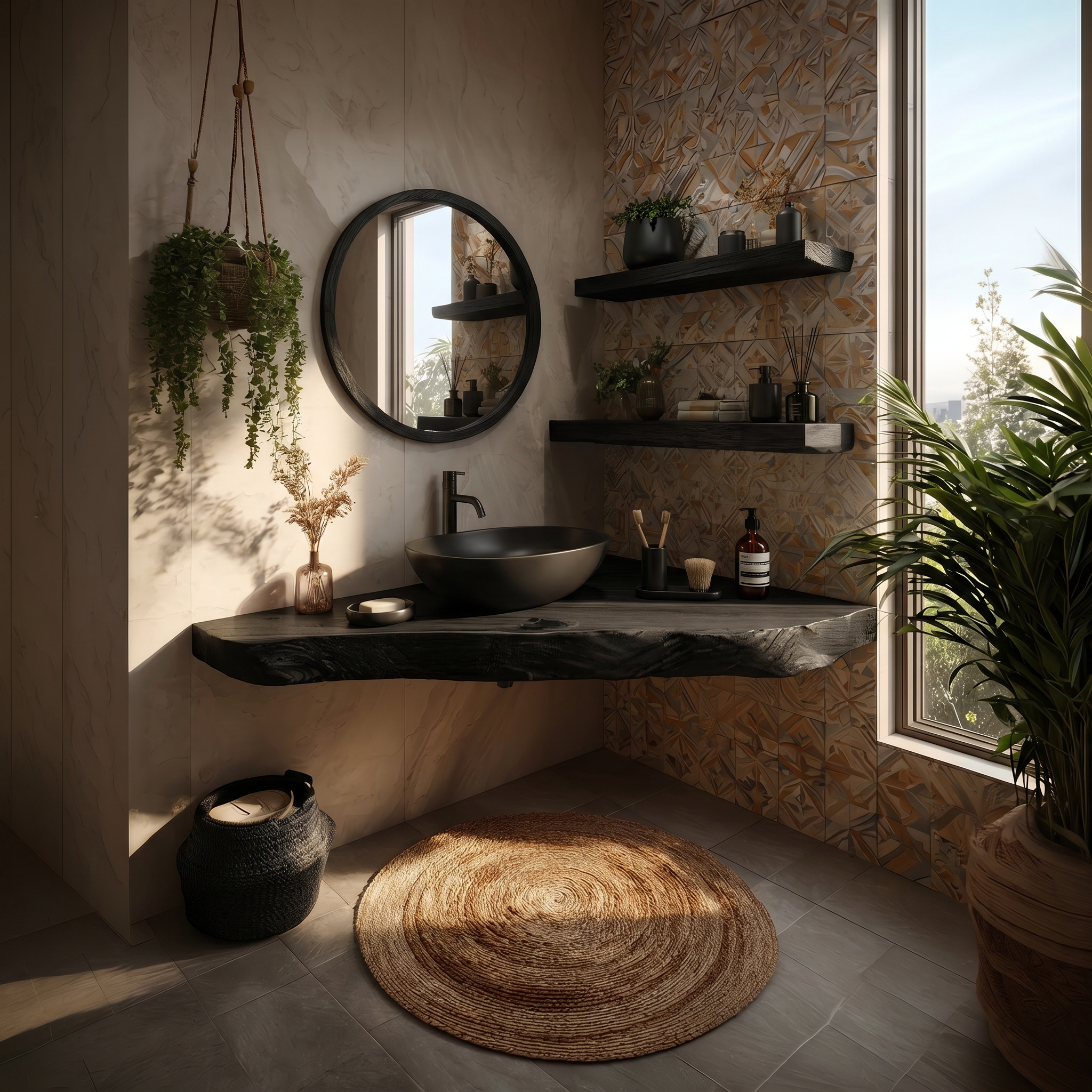 Coastal Wall Mounted Vanity Ocean View Home SILDTTRBRV183