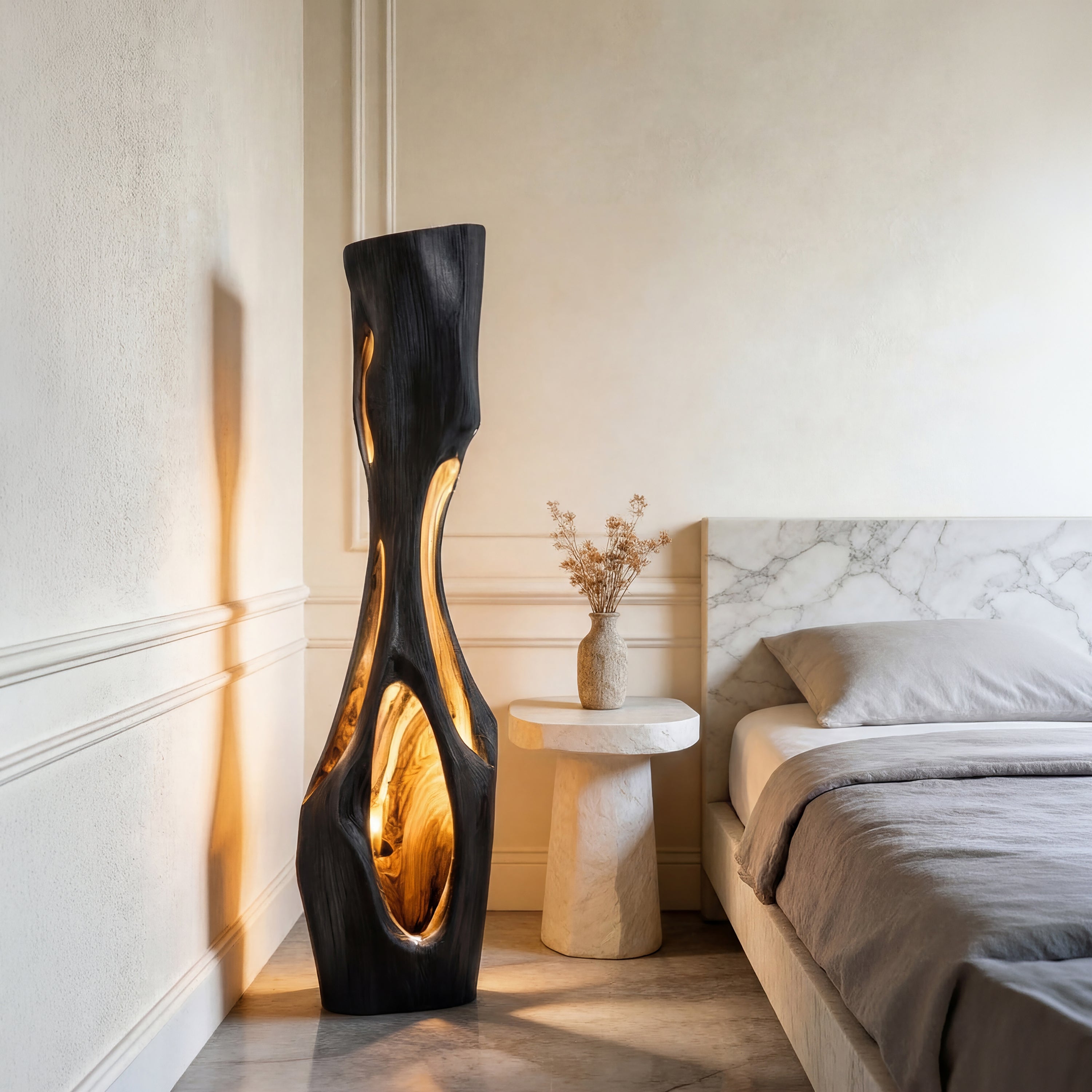 Modern Sculptural Table Lamp Living Room Bedroom Kitchen Corner SILDTTRLAM001