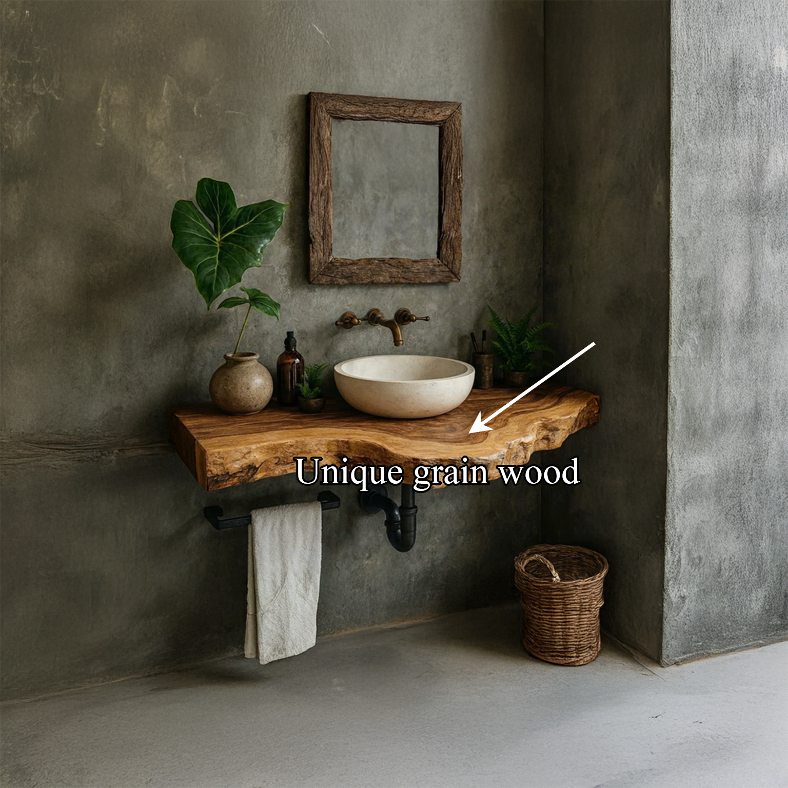 Rustic Single Vanity Bathroom SINLBRV112