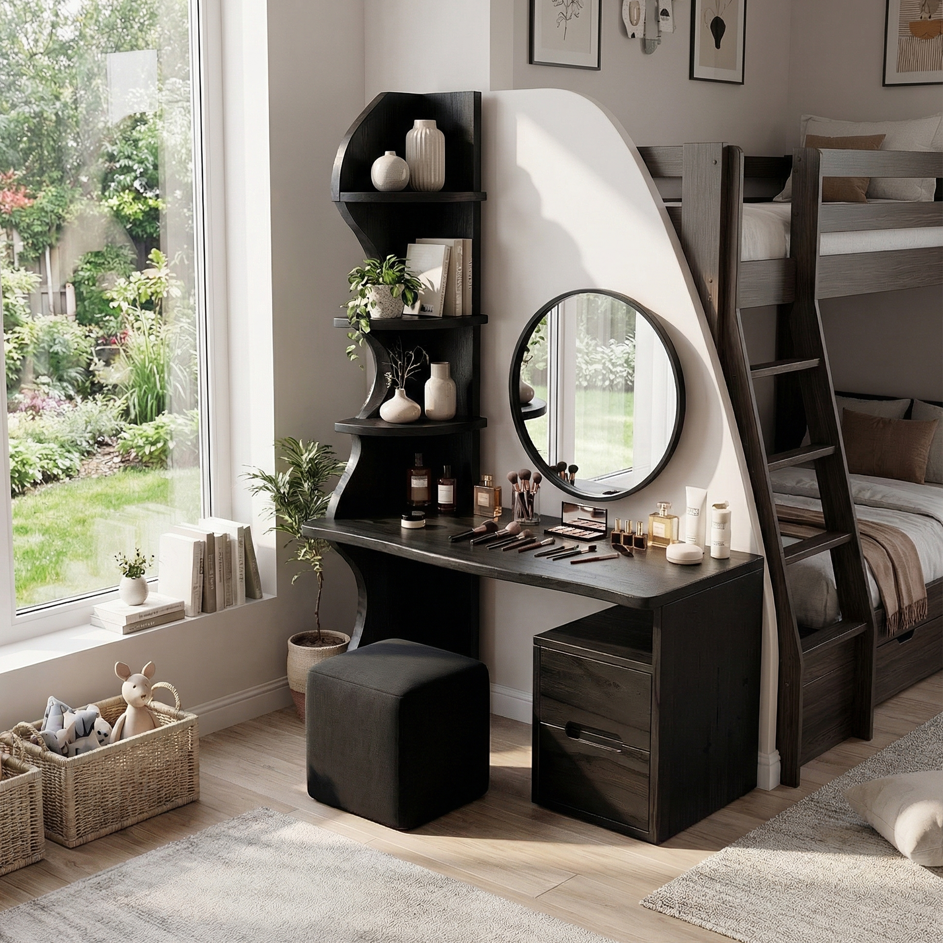 Luxury Vanity Table Dressing Area Personal Beauty Space Makeup Area SILDTTRMV010