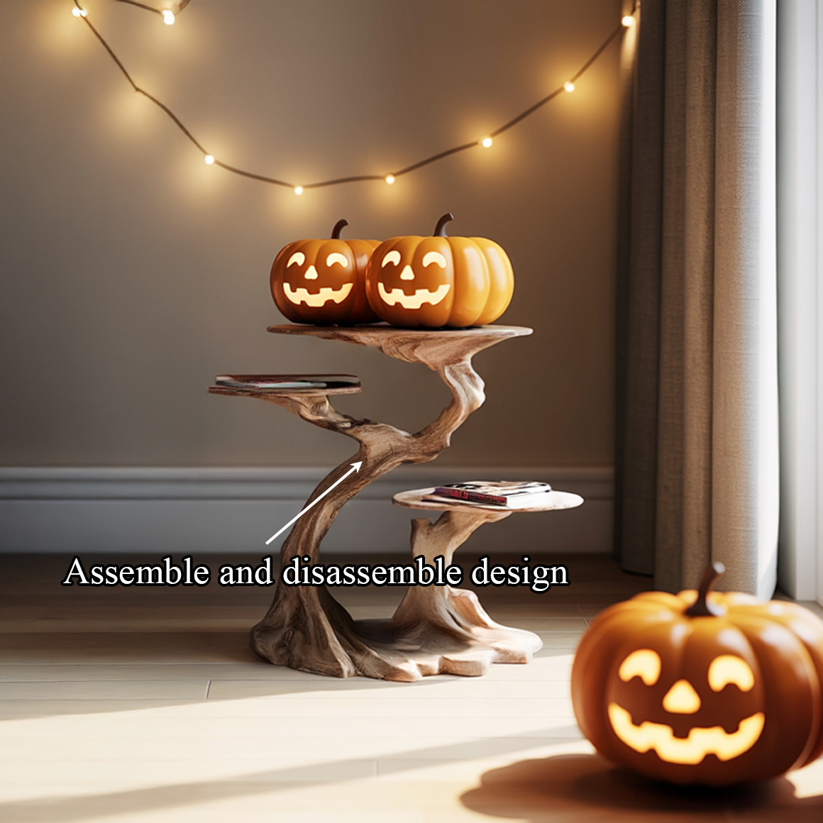 Rustic Branch End Table Bedroom Halloween SINLSAHW024