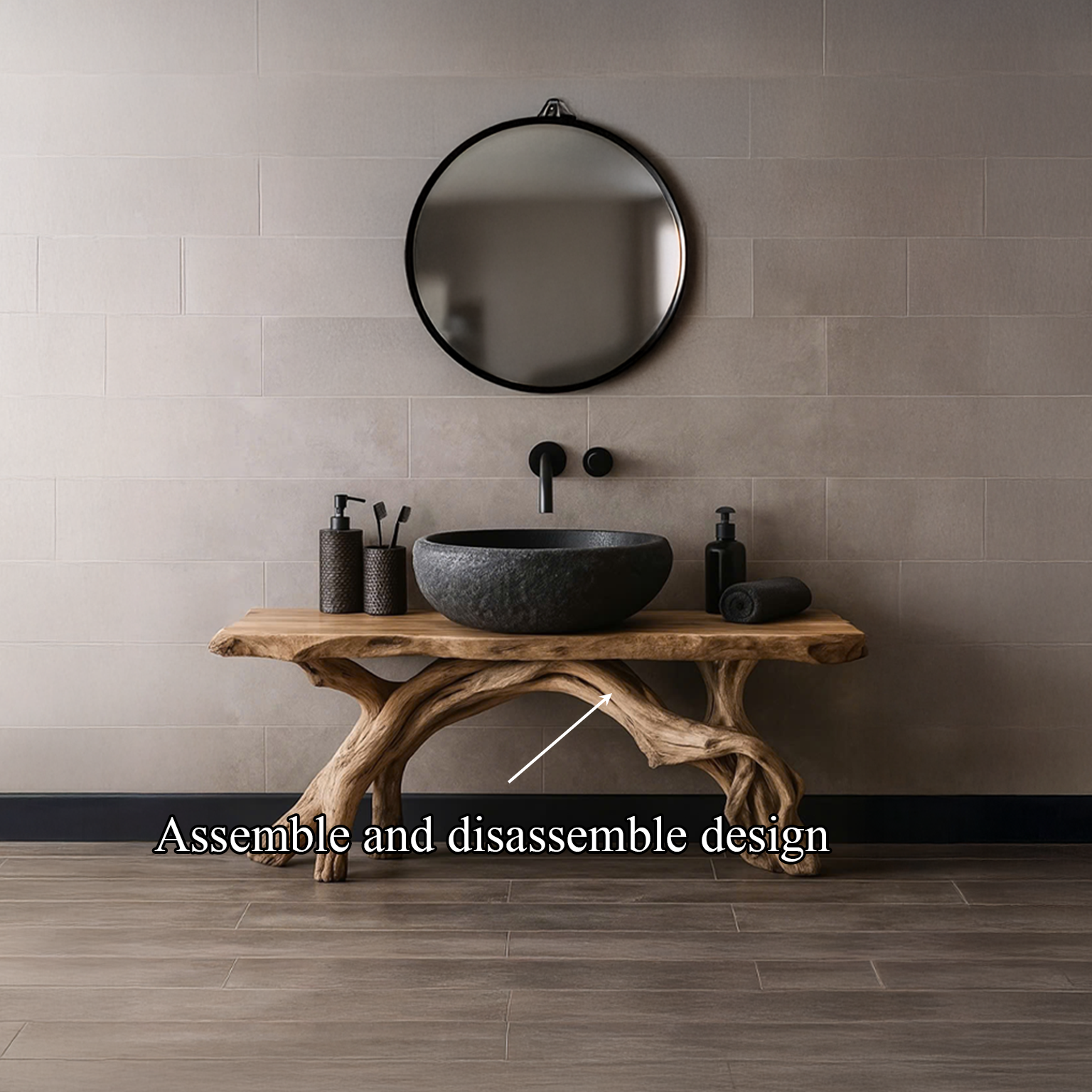 Rustic Handmade Sink Stand Washroom SINLSABRV079