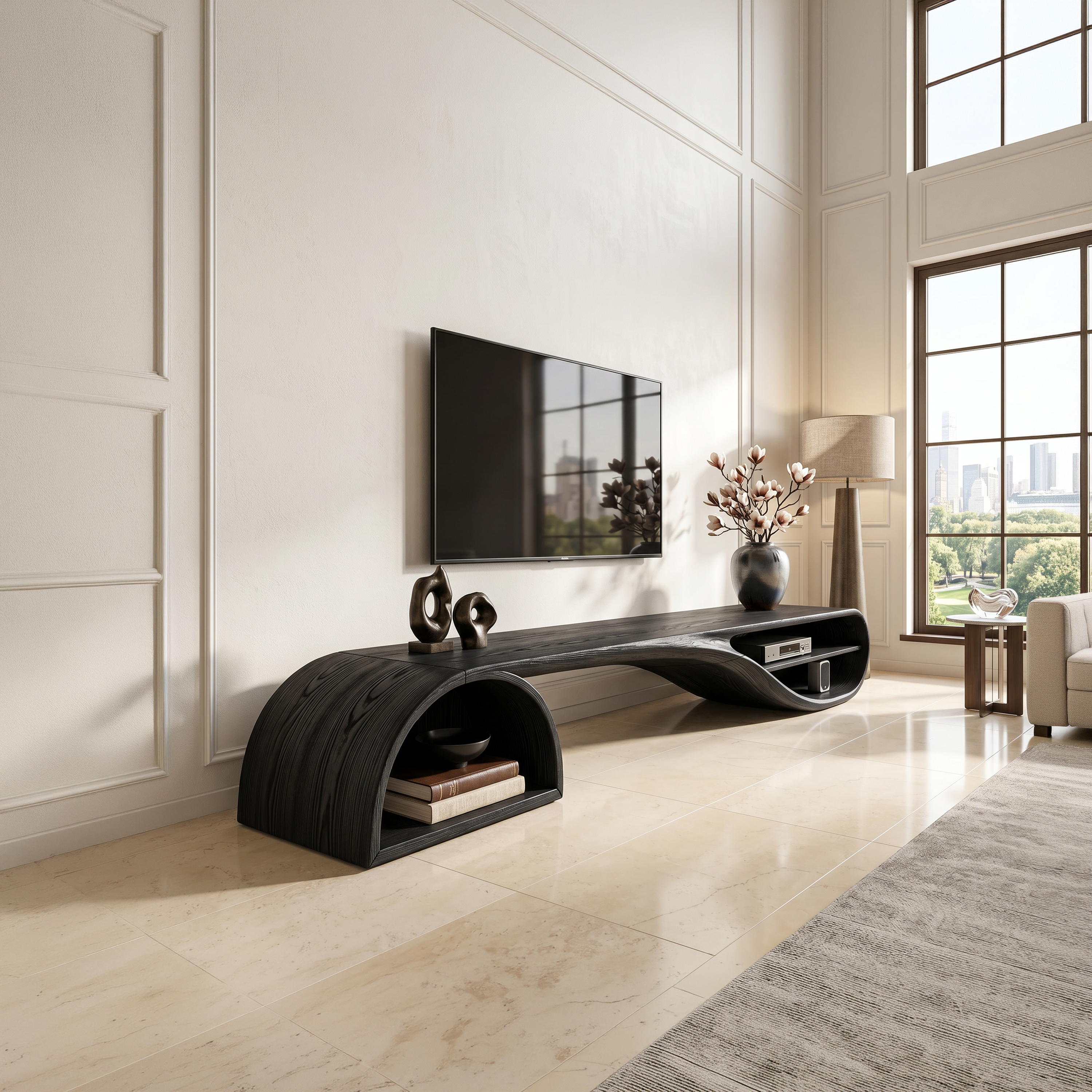 Minimalist Floating TV Stand For Apartment Living Space SILDTTNTVC140