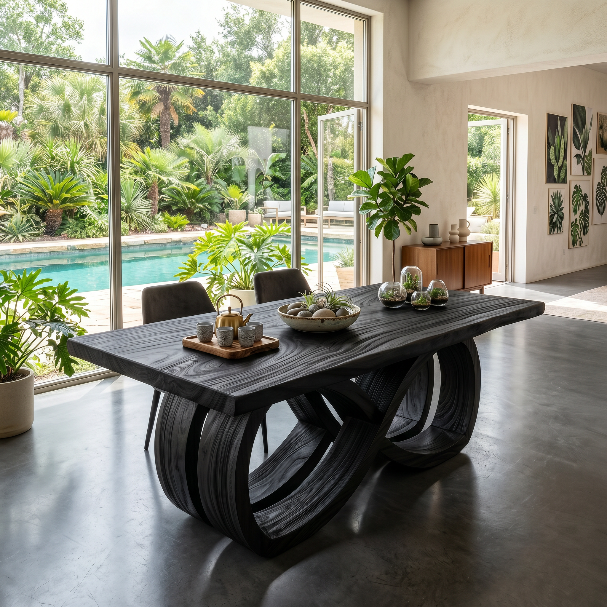 Resort Entertaining Table For Tropical Villa Patio SILDTTRDN059