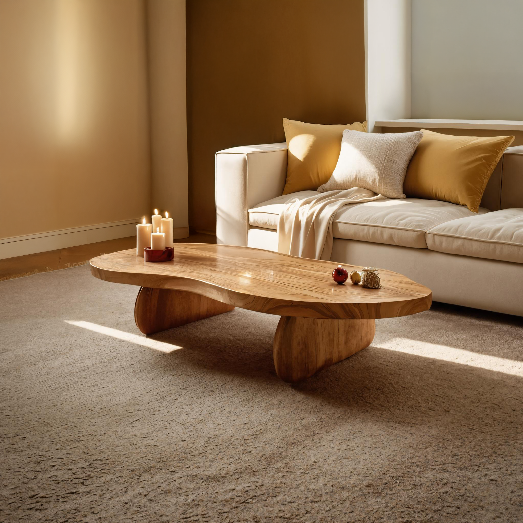 Mid Century Wooden Coffee Table For Christmas Living Room Design SILDTTRCCF003