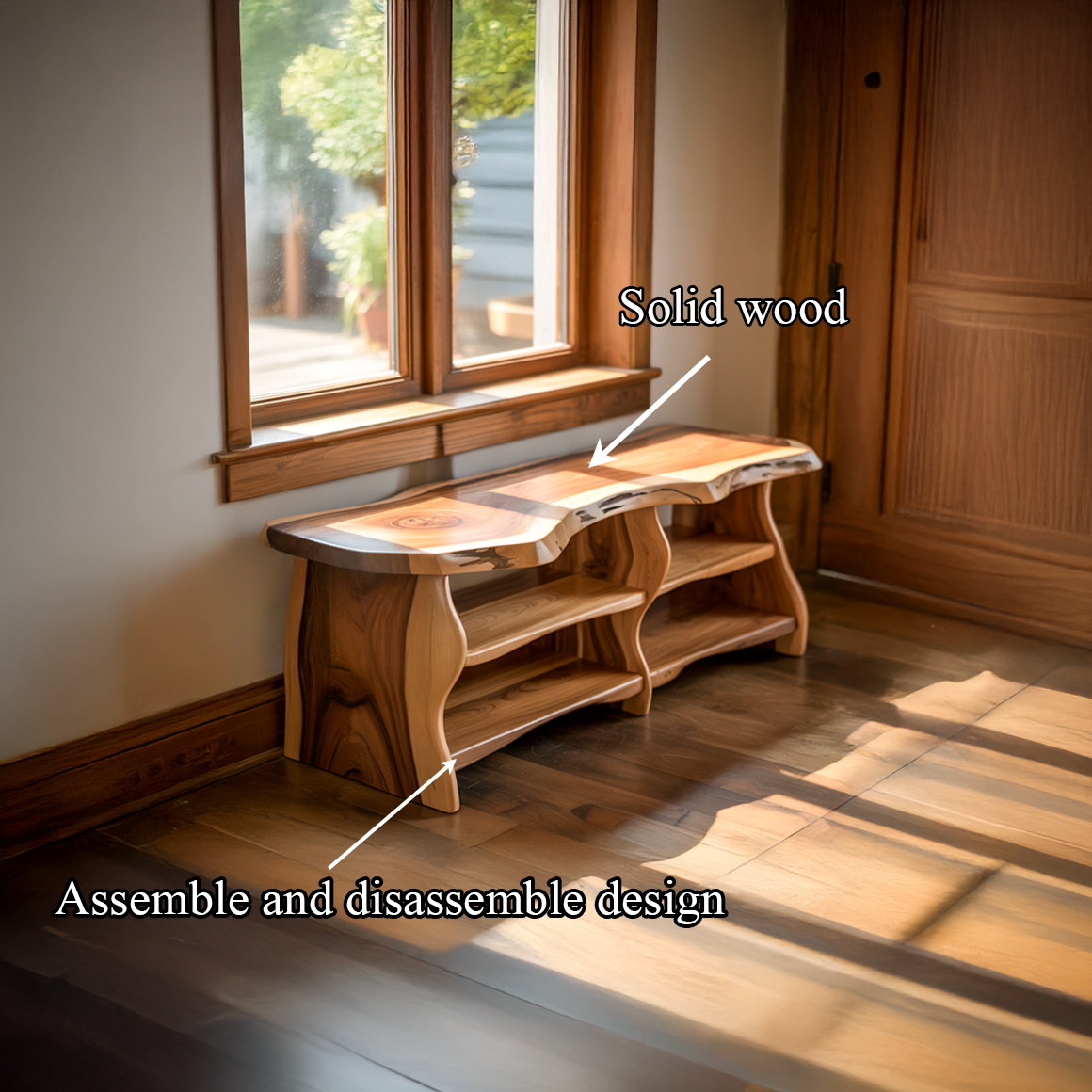 Rustic Country Shoe Storage Hallway And Bedroom SINLSASB074