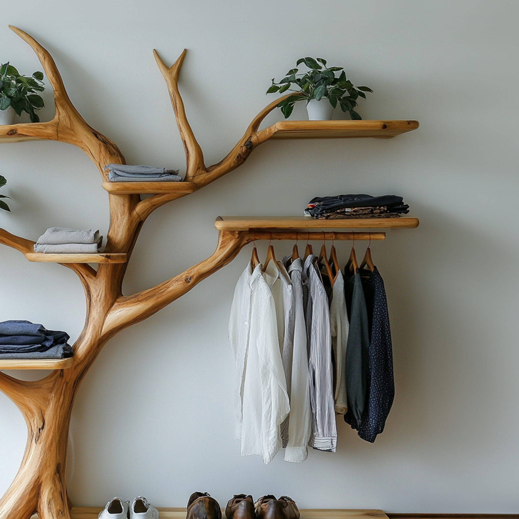 Modern Coat Rack Standing Wall Mounted Coat Rack Wall Decor SINLTB093