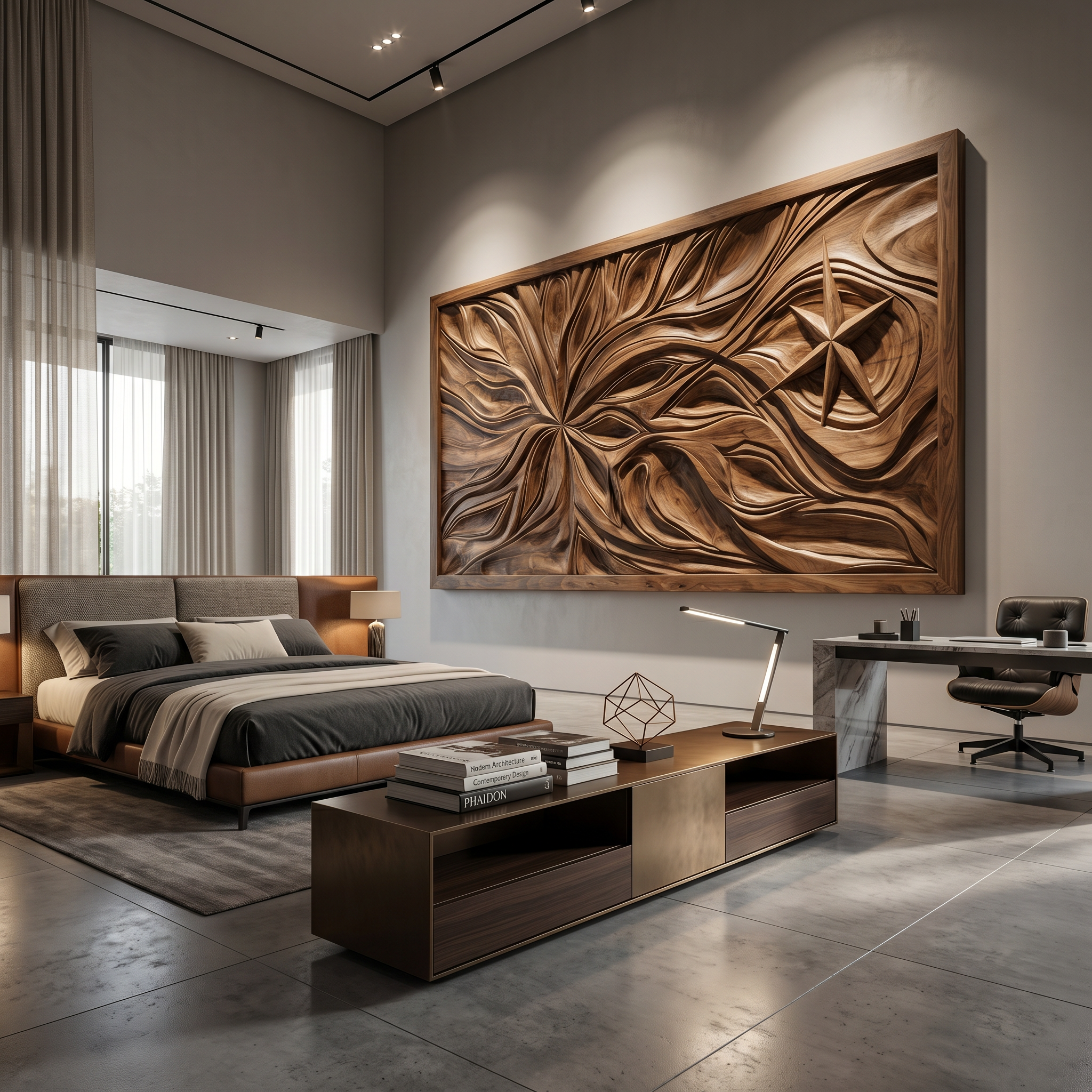 Boho Abstract Floral Wood Wall Art Coastal Bedroom Interior Decor SILDTTRWA112