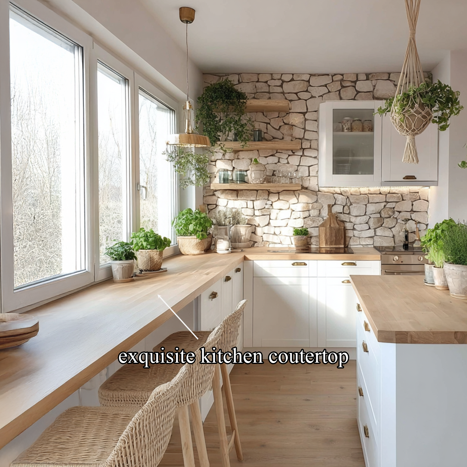 Scandinavian Natural Kitchen Island Kitchen Or Home Bar SINLSAKI003