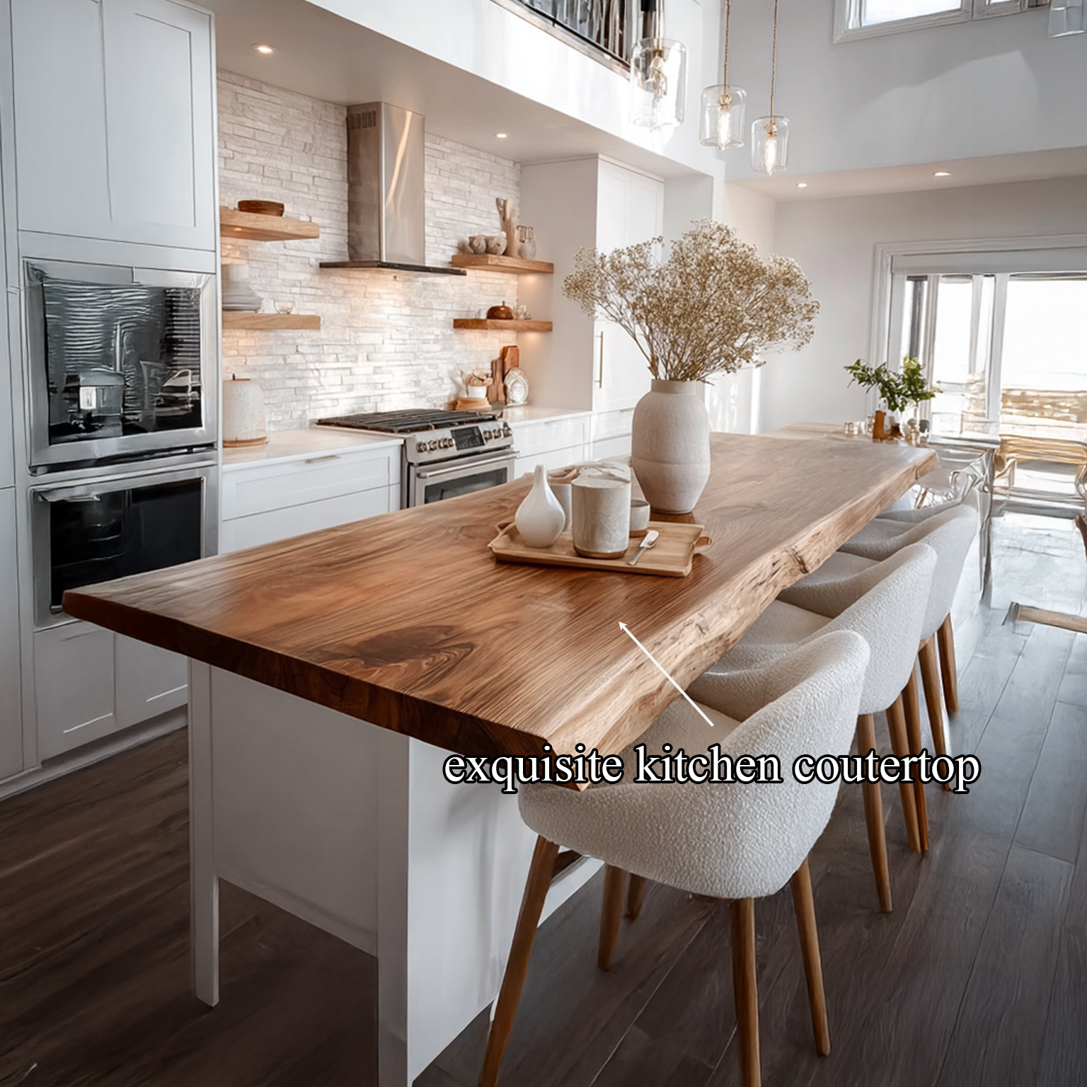 Rustic Scandinavian Kitchen Island Kitchen Or Dining Space SINLSAKI005