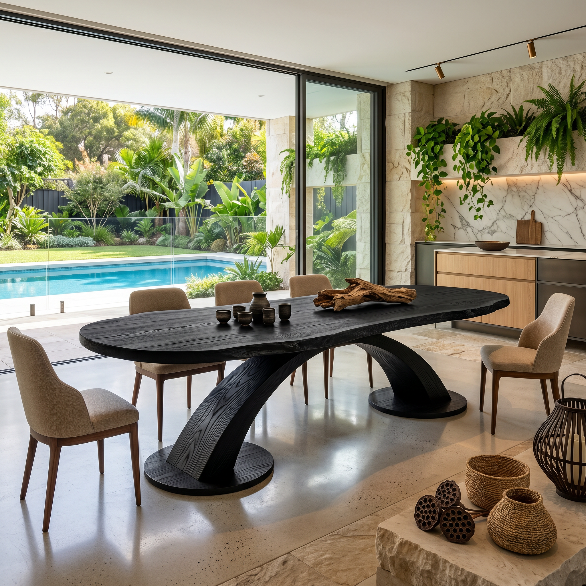 Organic Statement Table For Luxury Dining Room SILDTTRDN067