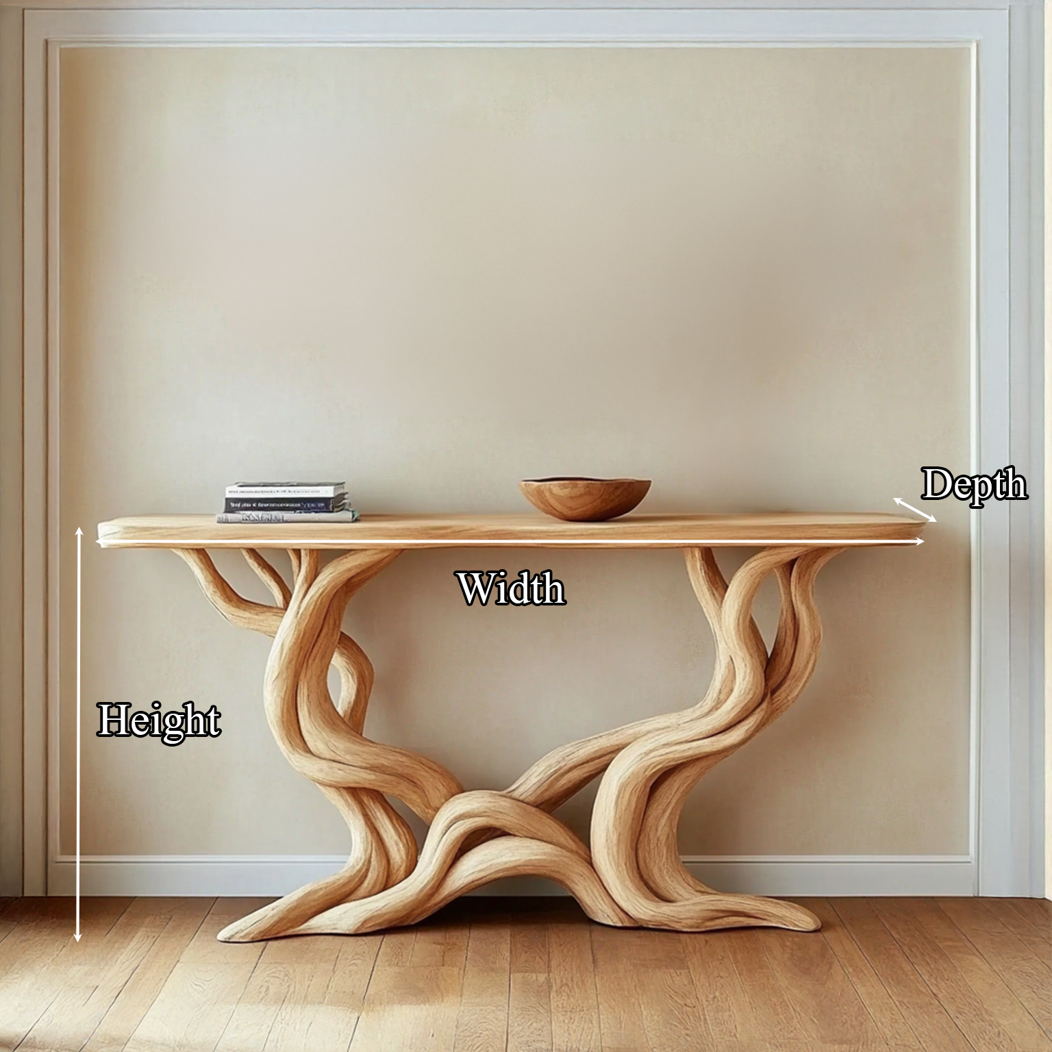 Farmhouse Console Table Solid Wood Handmade Gift SINLSACS092